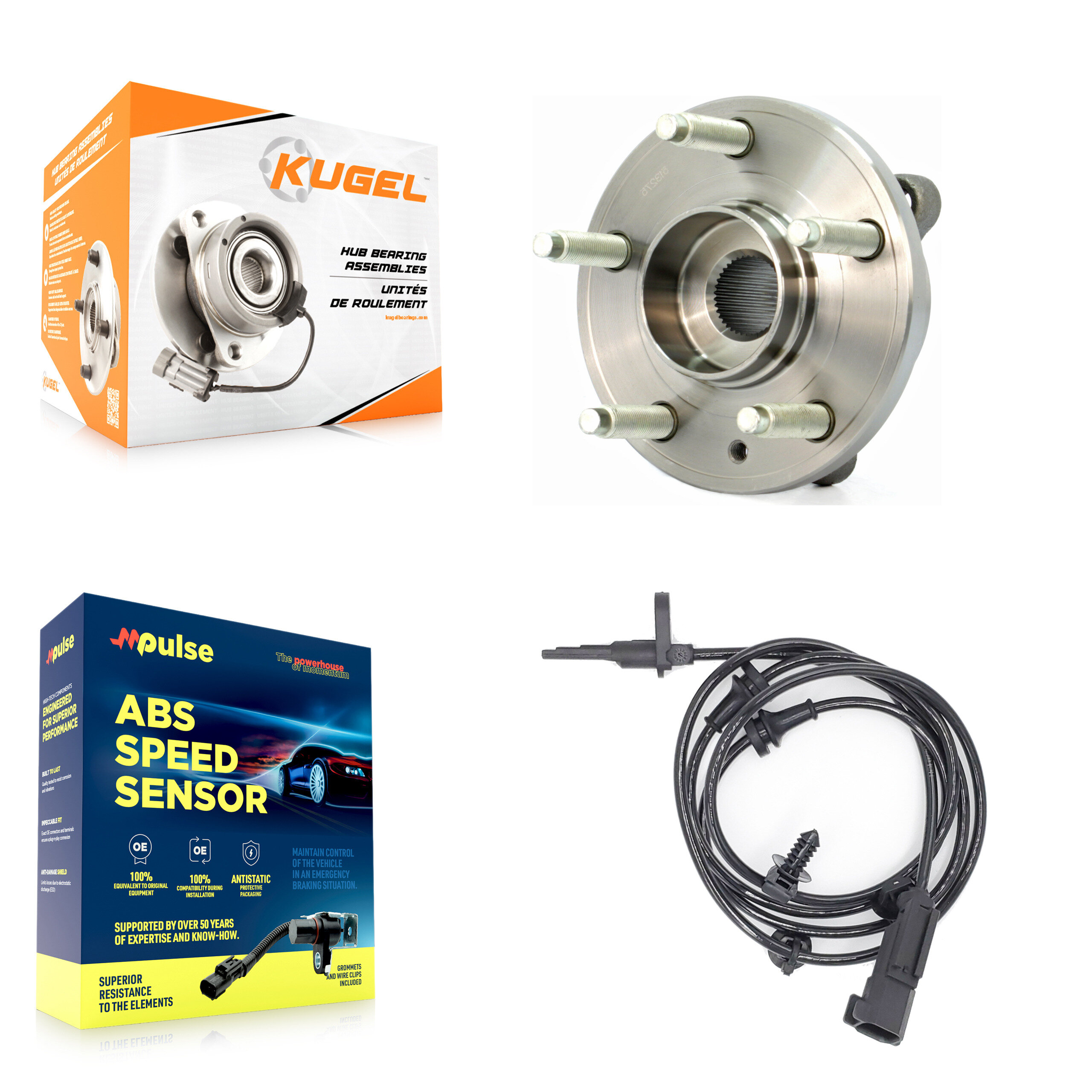 Kugel - K7S-100032 - Front Wheel Bearing and Hub Assembly Kits