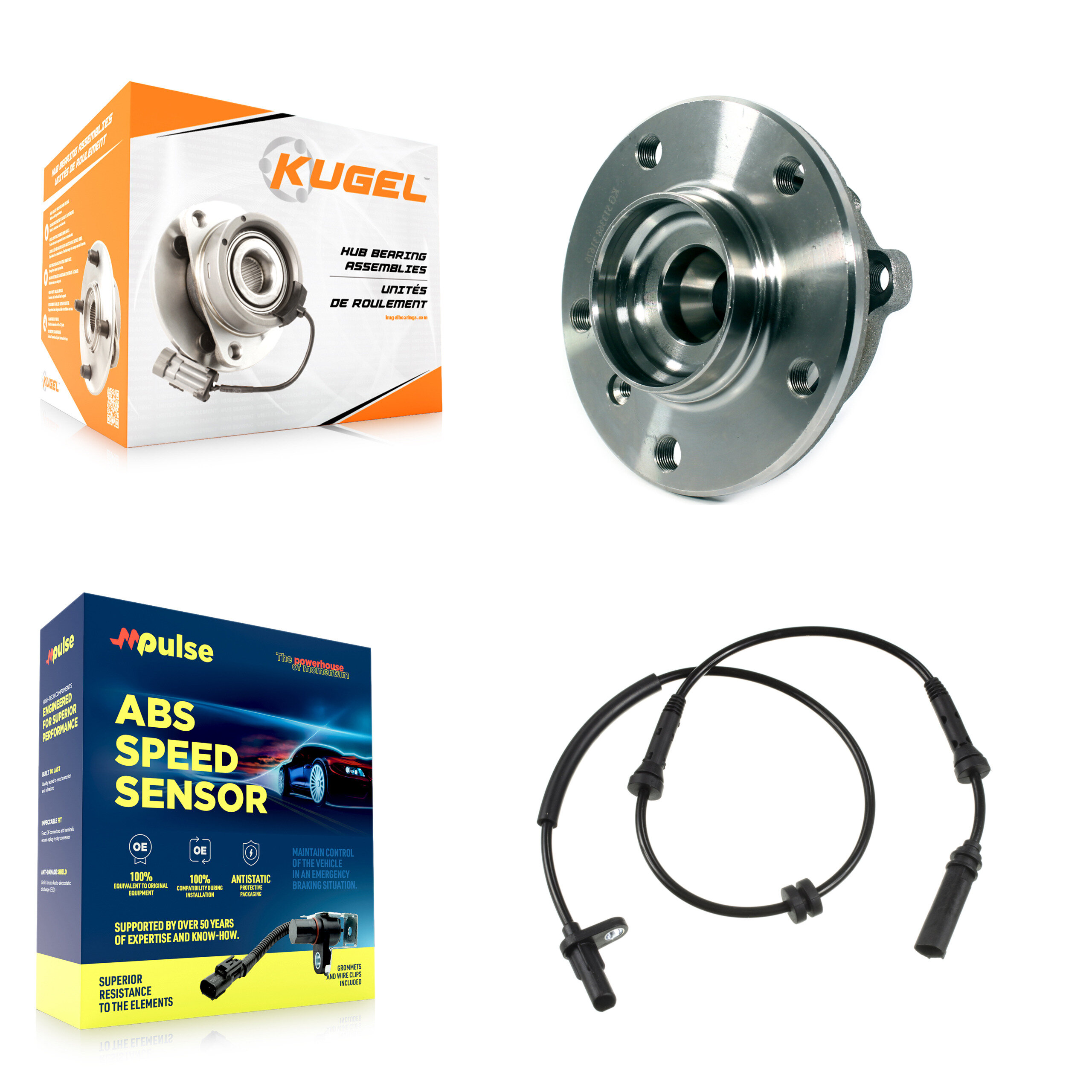 Kugel - K7S-100035 - Front Wheel Bearing and Hub Assembly Kits