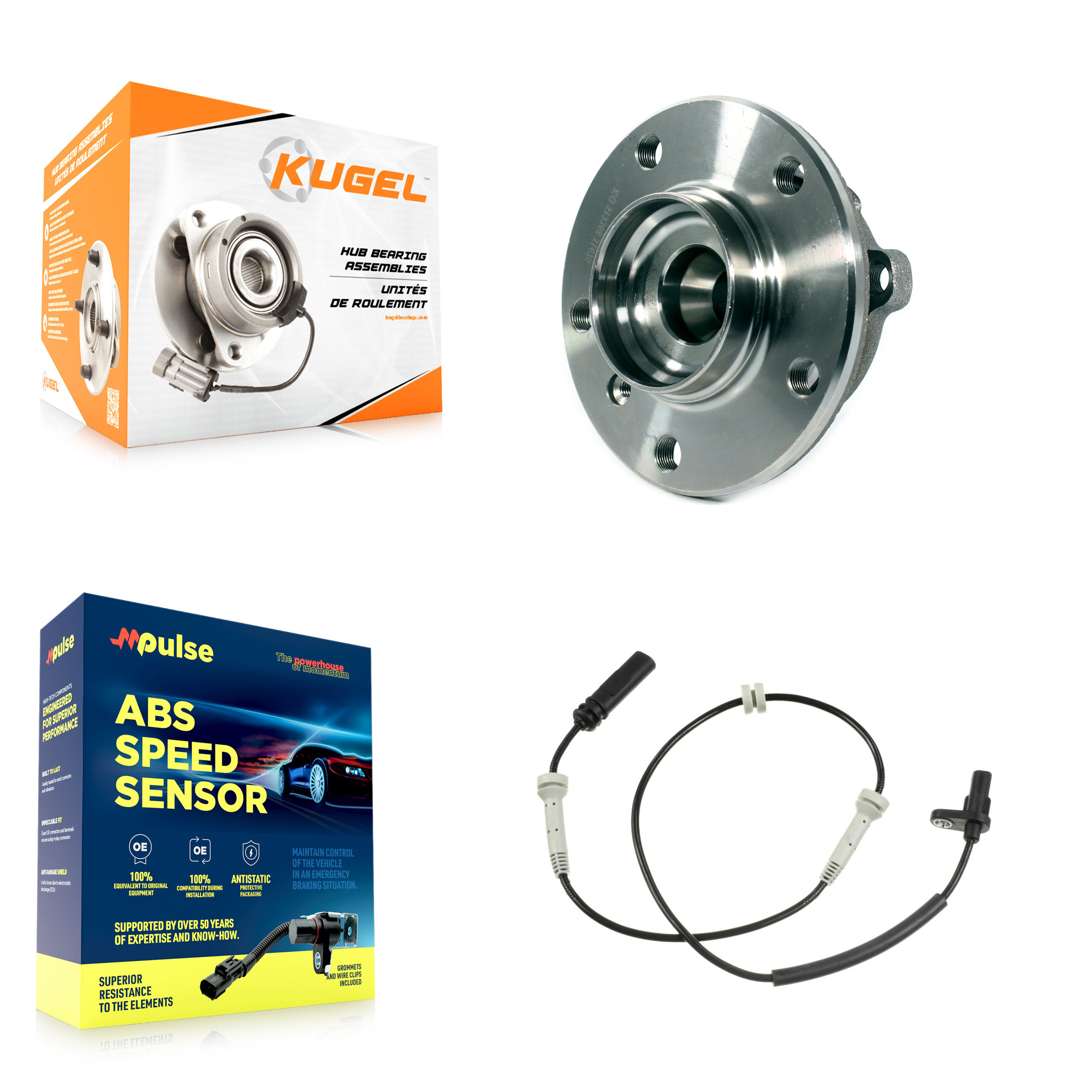Kugel - K7S-100036 - Front Wheel Bearing and Hub Assembly Kits