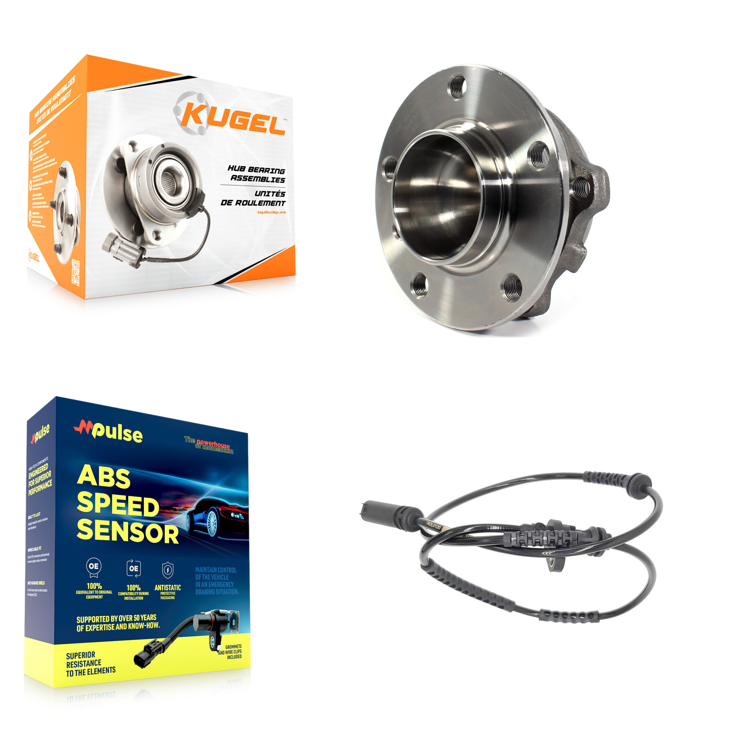 Kugel - K7S-100039 - Front Wheel Bearing and Hub Assembly Kits