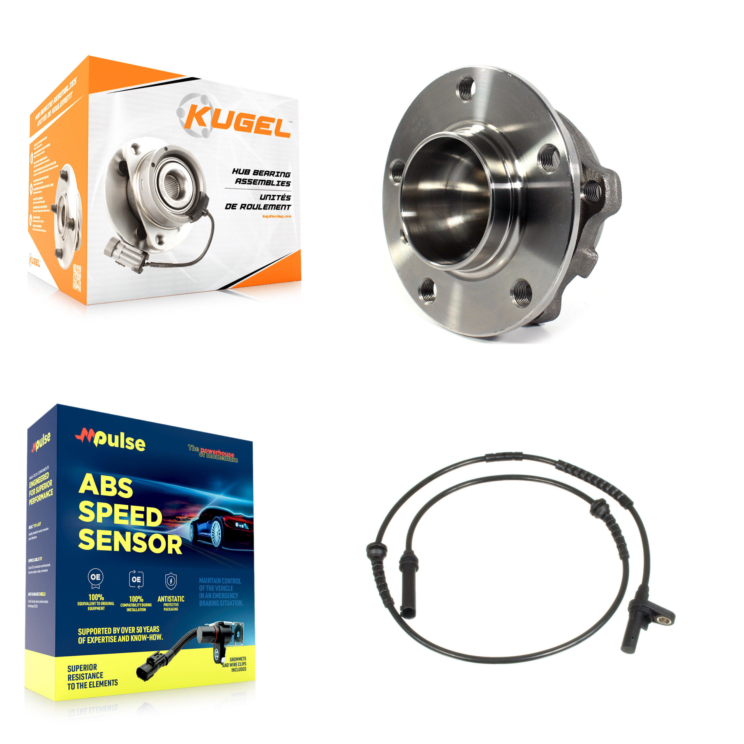 Kugel - K7S-100040 - Front Wheel Bearing and Hub Assembly Kits