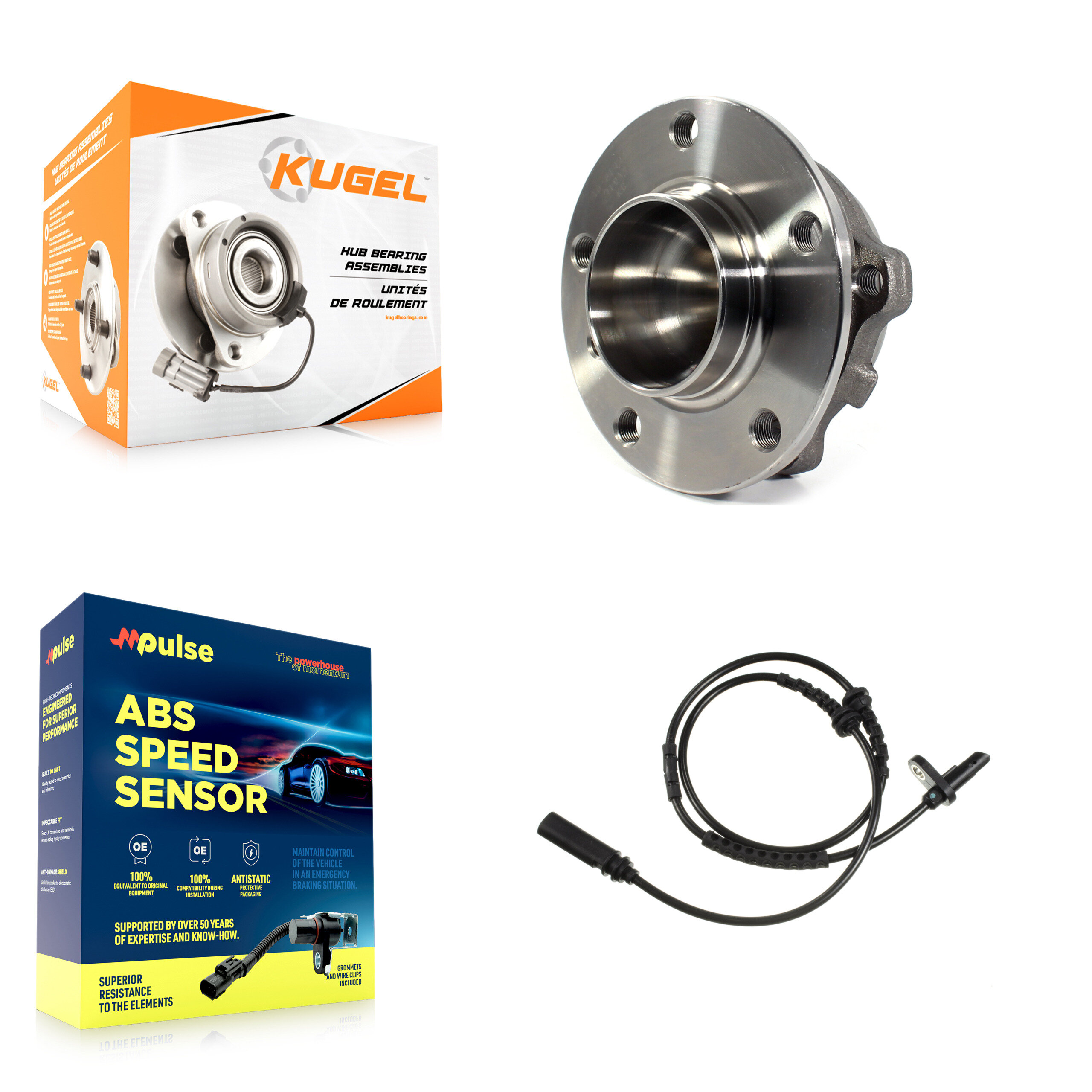 Kugel - K7S-100041 - Front Wheel Bearing and Hub Assembly Kits