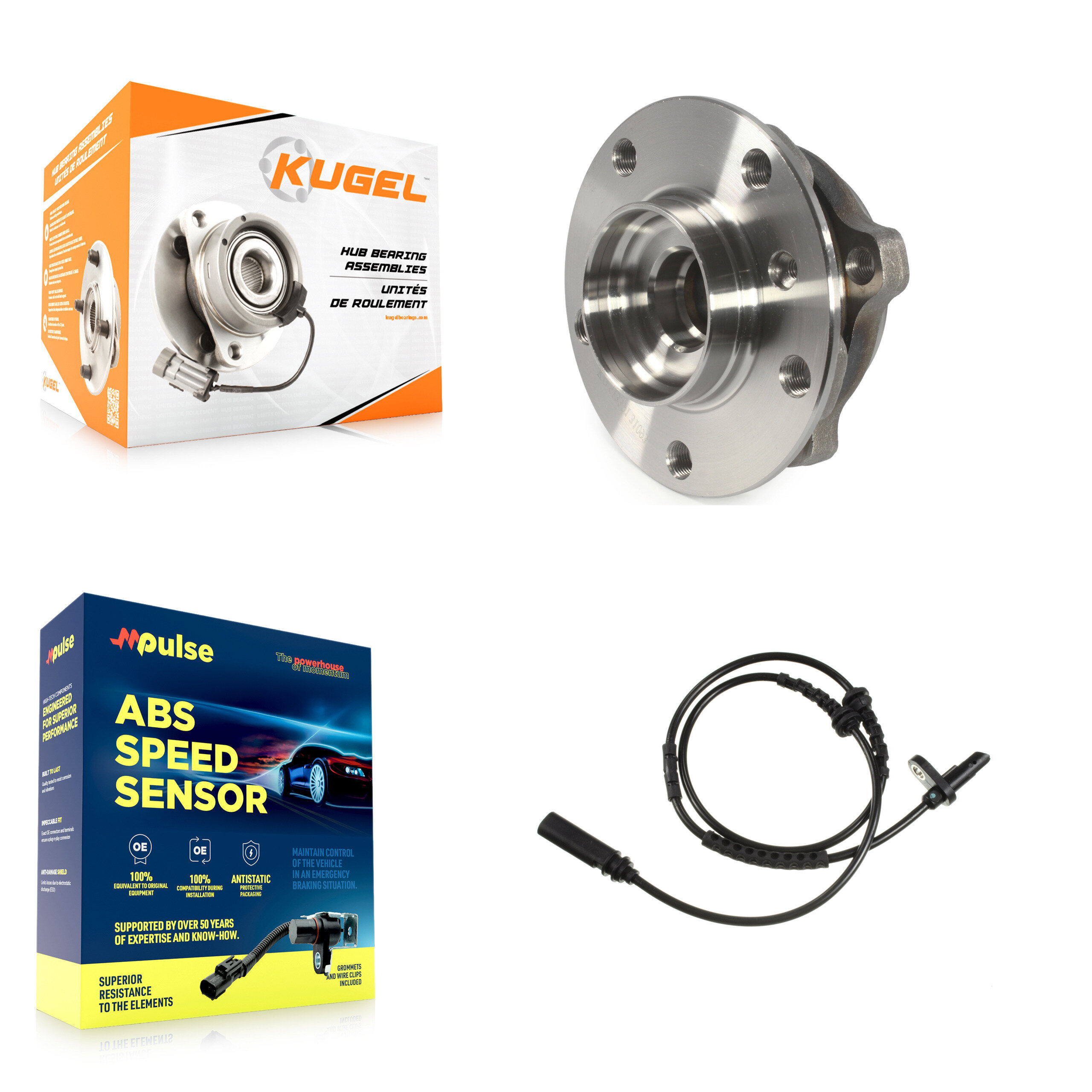 Kugel - K7S-100042 - Front Wheel Bearing and Hub Assembly Kits