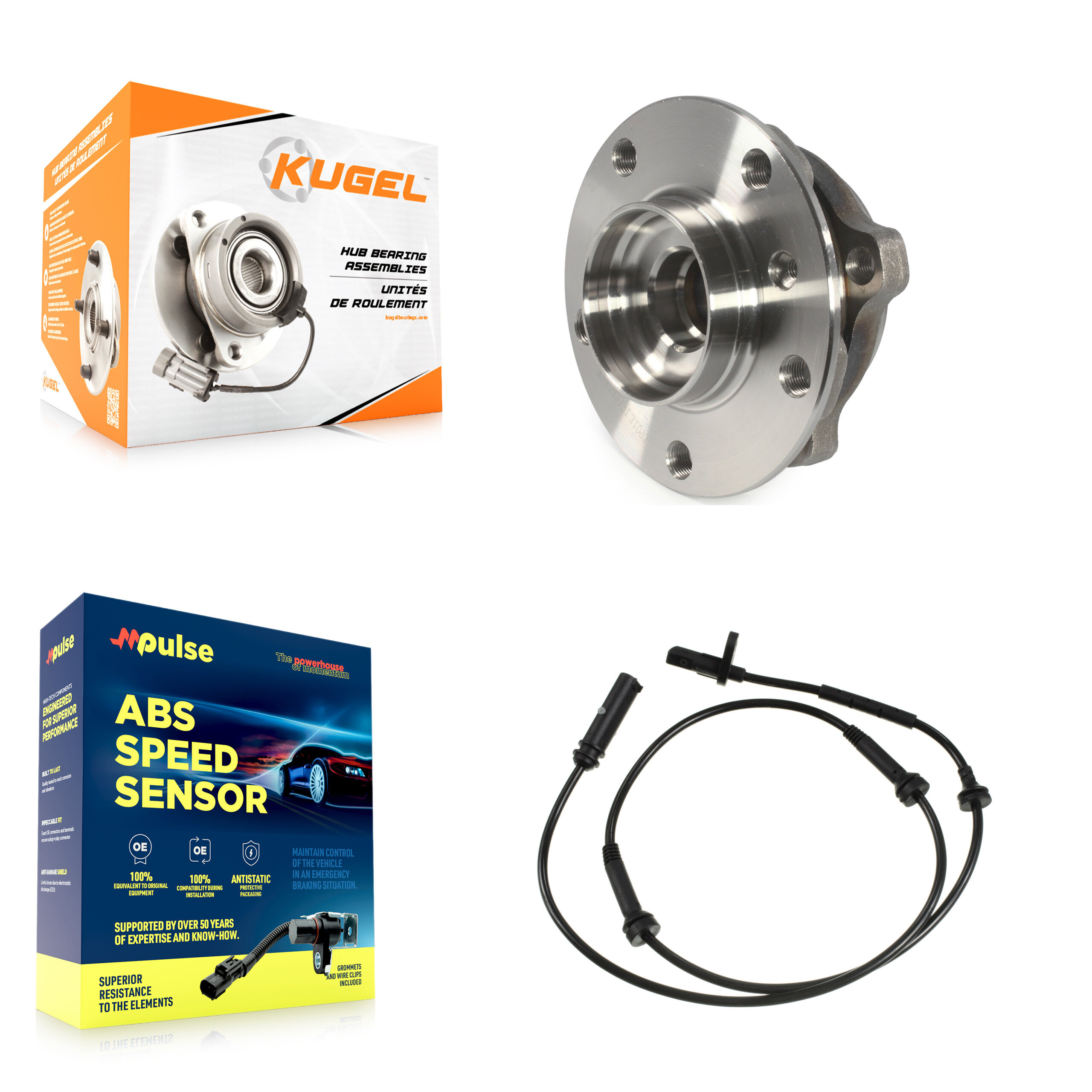 Kugel - K7S-100043 - Front Wheel Bearing and Hub Assembly Kits
