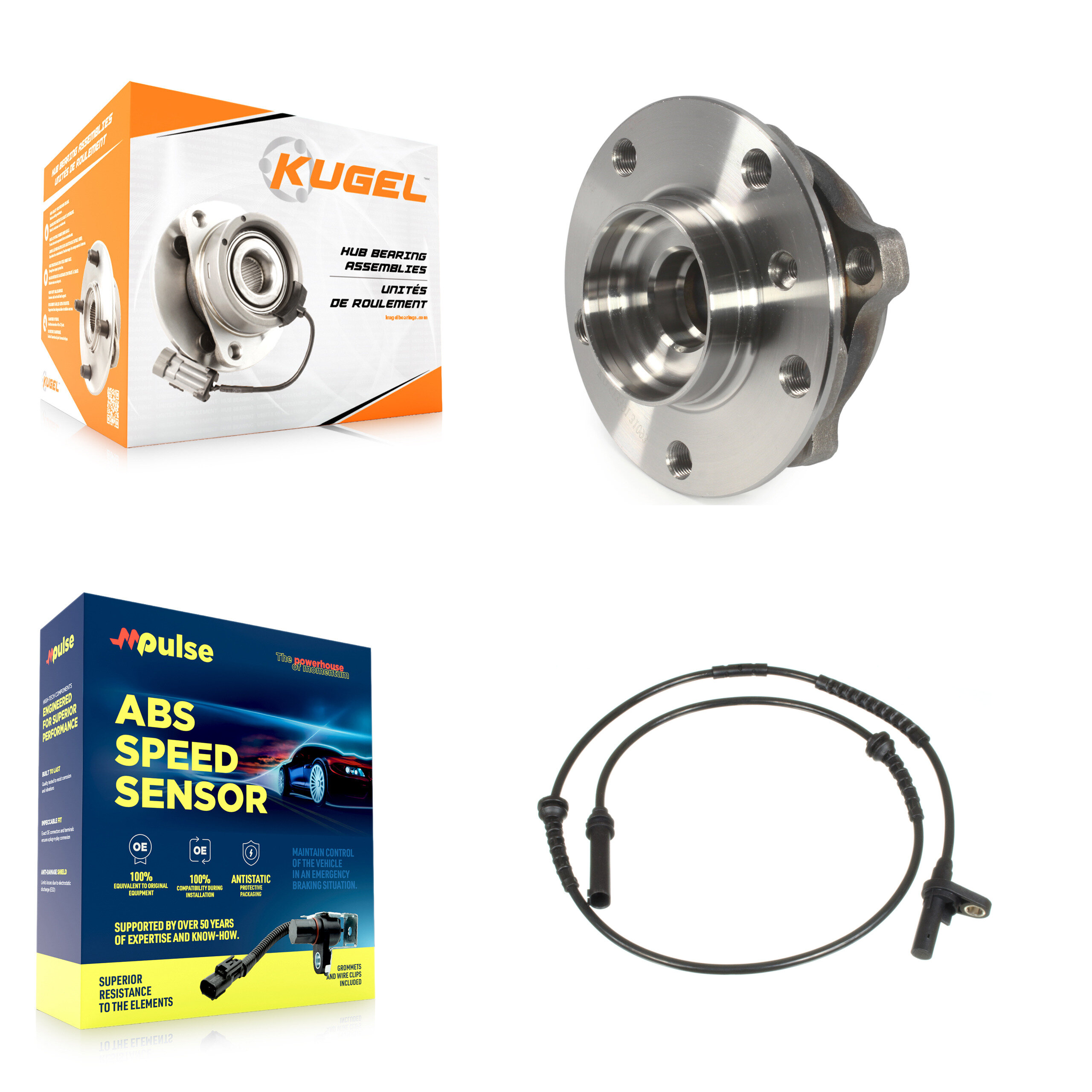 Kugel - K7S-100044 - Front Wheel Bearing and Hub Assembly Kits