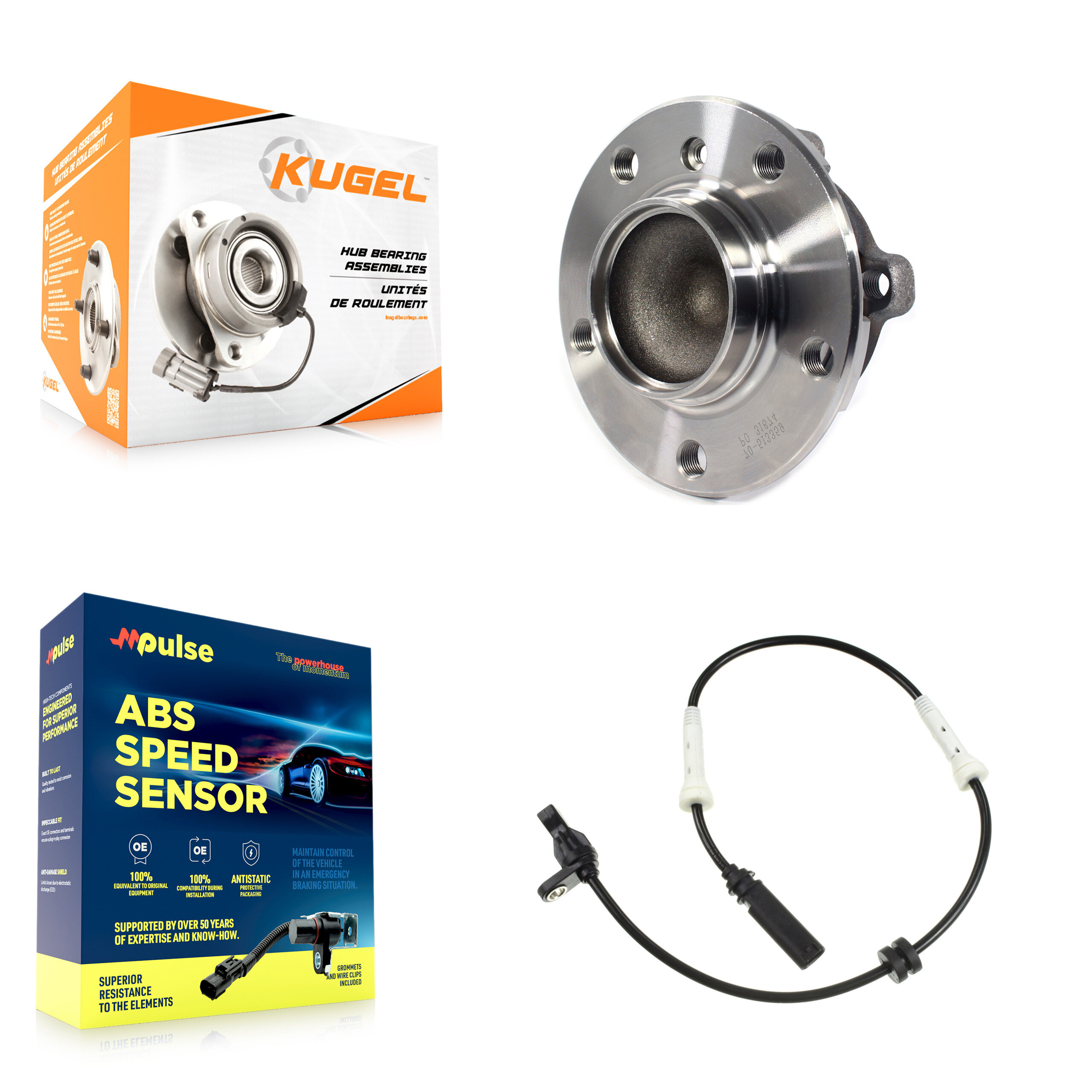 Kugel - K7S-100047 - Front Wheel Bearing and Hub Assembly Kits
