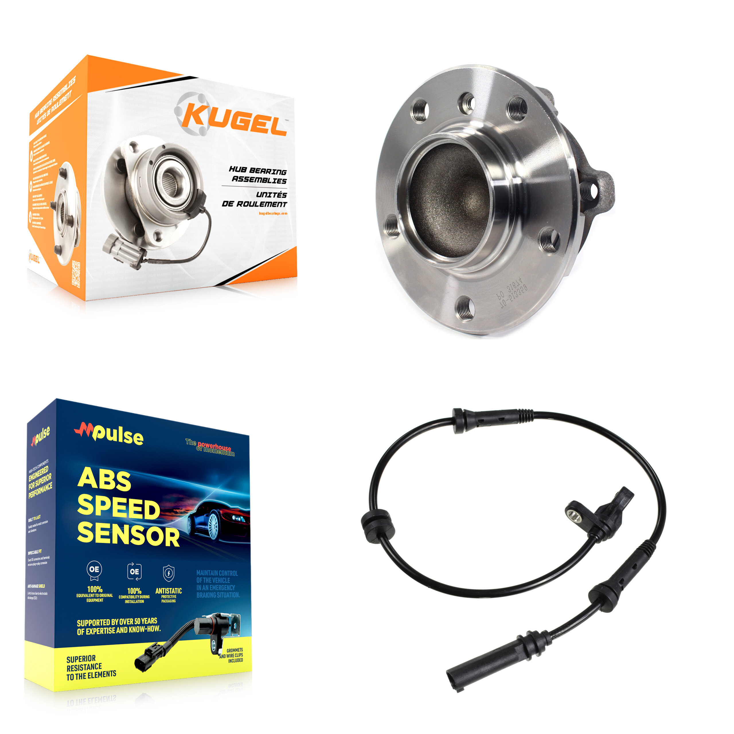 Kugel - K7S-100048 - Front Wheel Bearing and Hub Assembly Kits