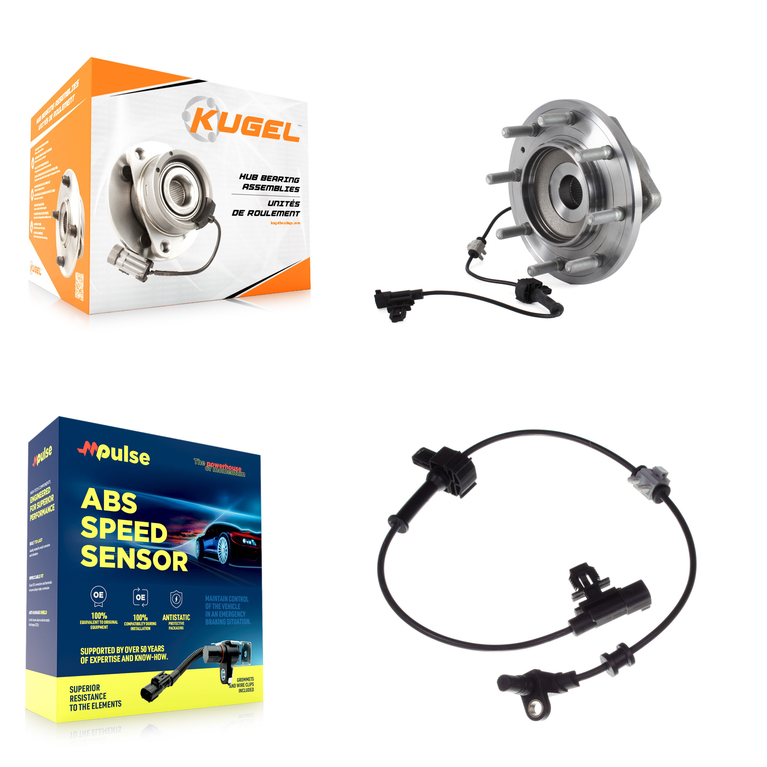 Kugel - K7S-100055 - Front Wheel Bearing and Hub Assembly Kits