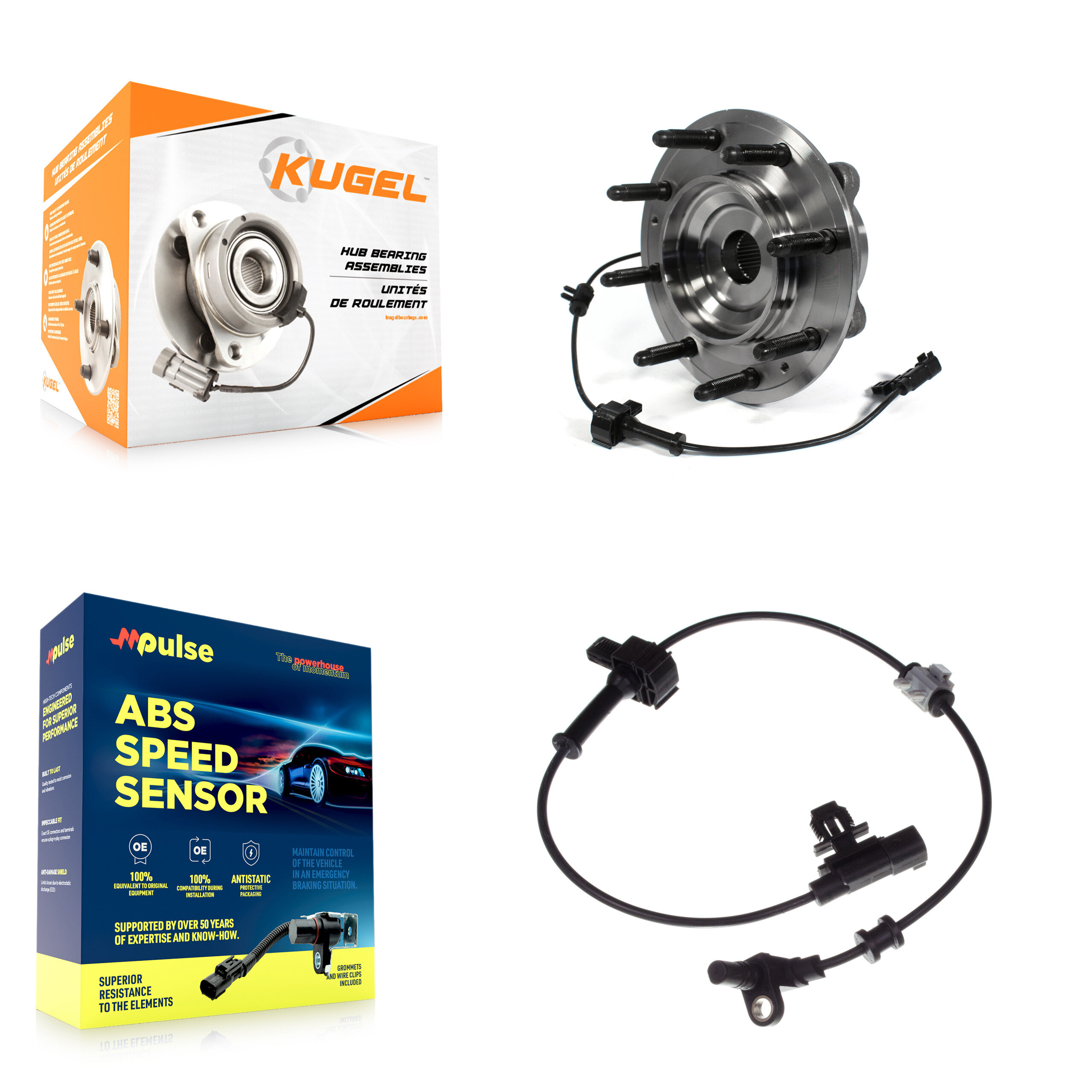 Kugel - K7S-100056 - Front Wheel Bearing and Hub Assembly Kits