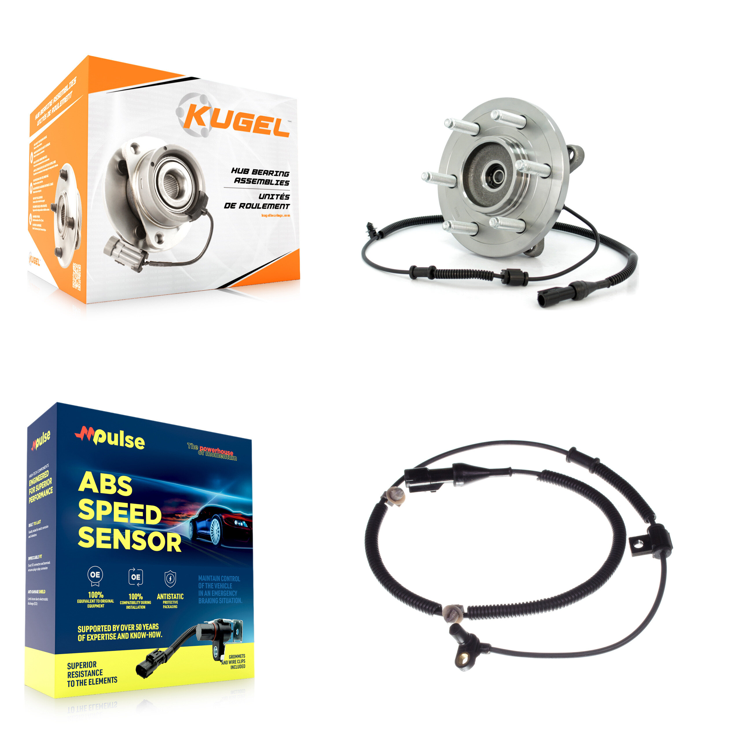 Kugel - K7S-100061 - Front Wheel Bearing and Hub Assembly Kits