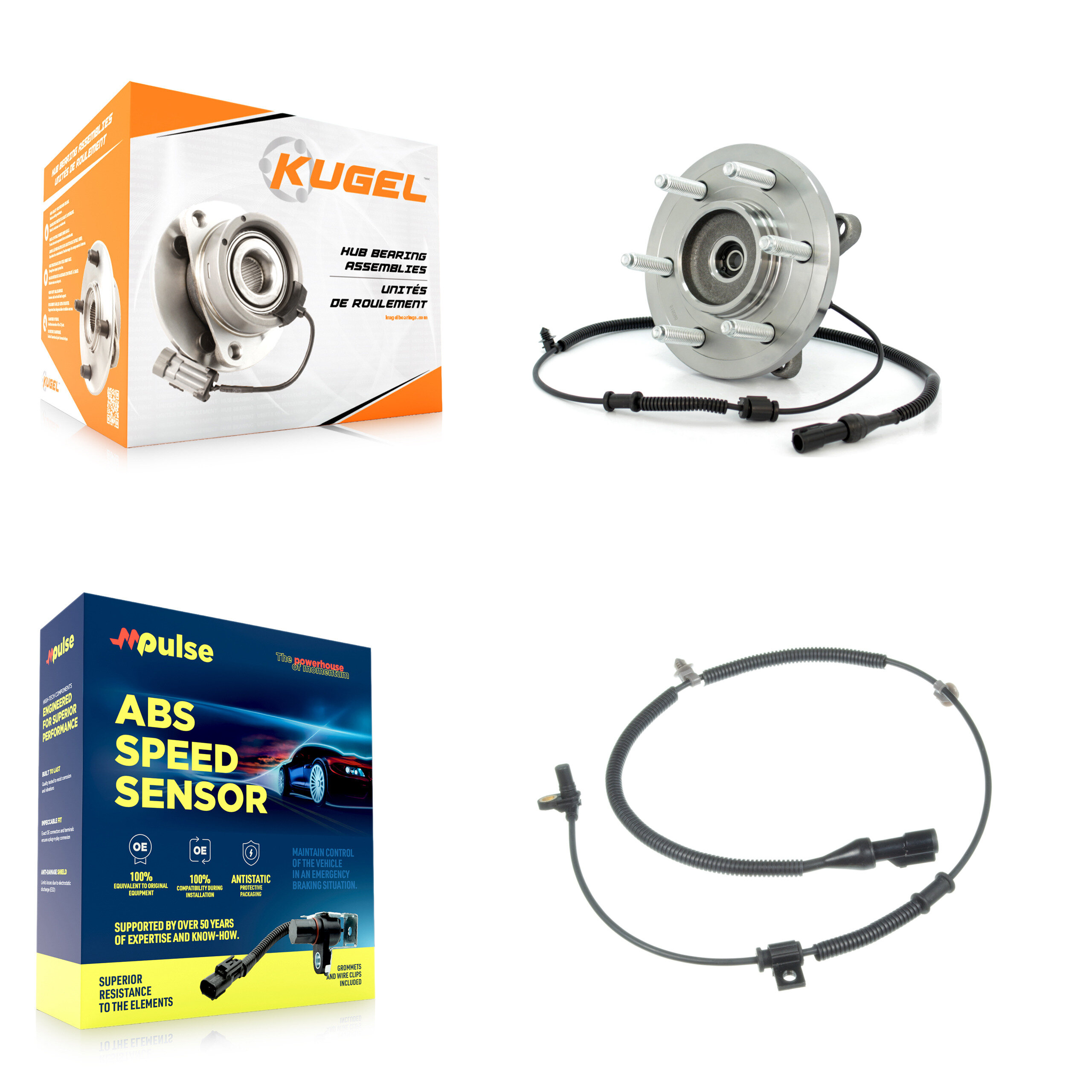 Kugel - K7S-100063 - Front Wheel Bearing and Hub Assembly Kits