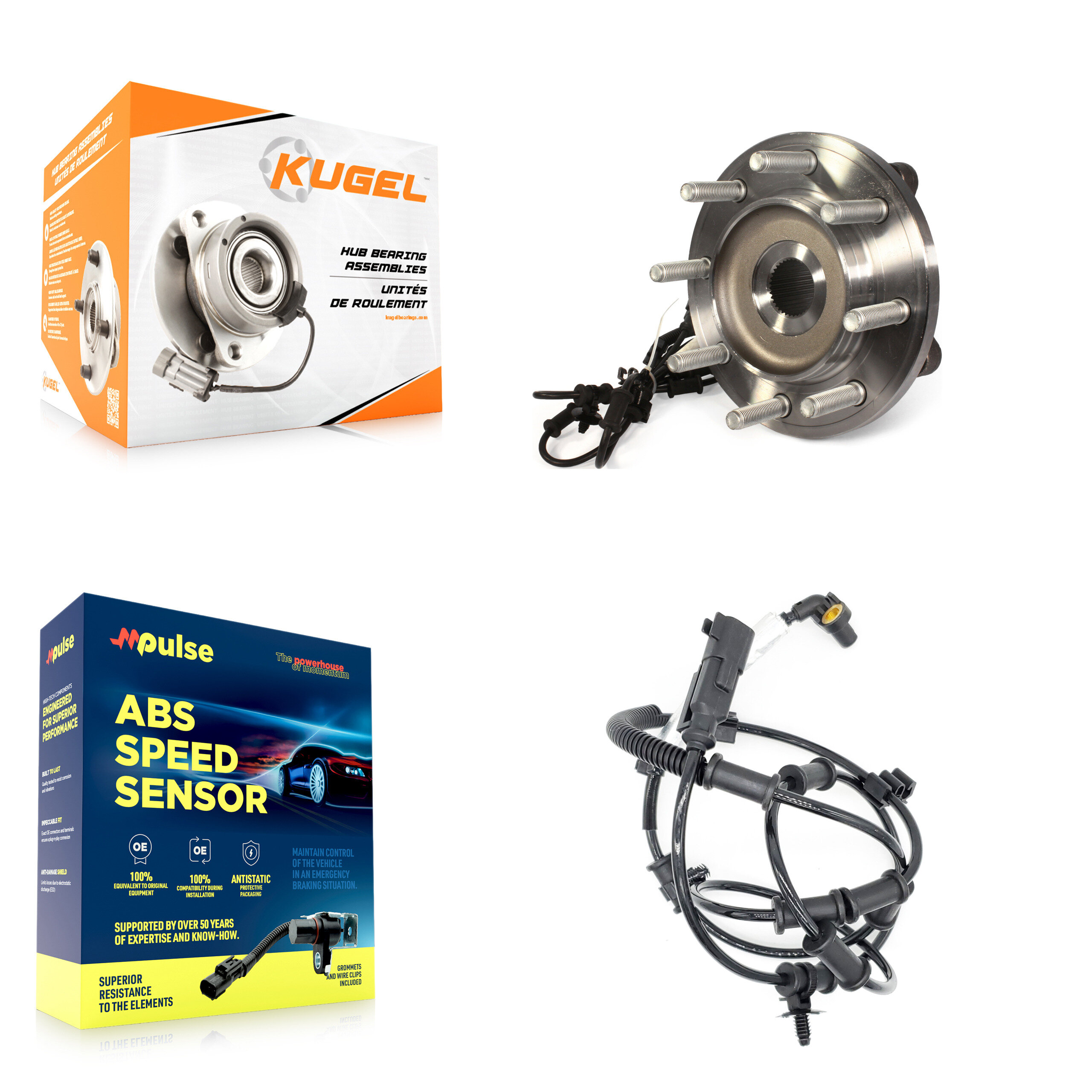Kugel - K7S-100064 - Front Wheel Bearing and Hub Assembly Kits
