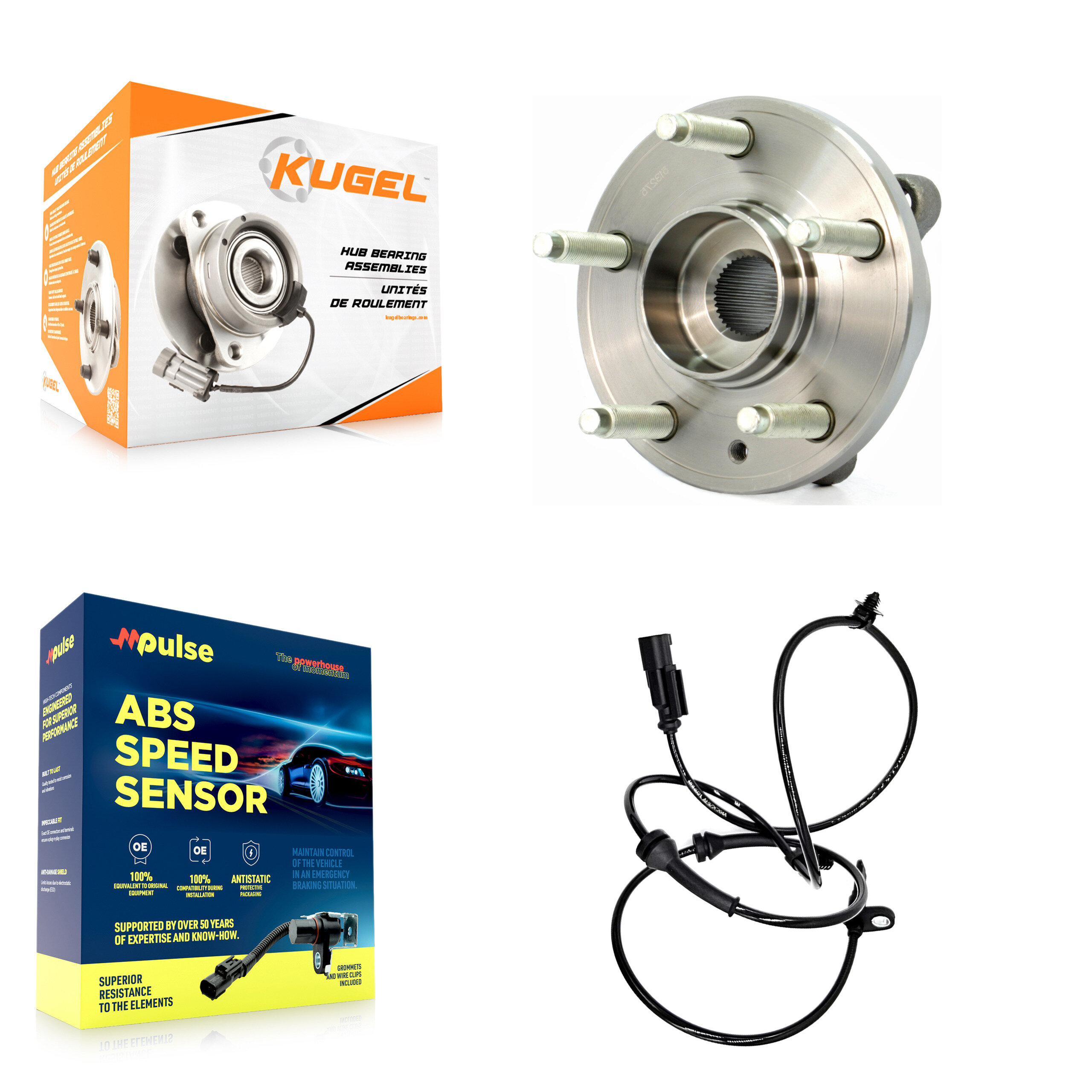 Kugel - K7S-100065 - Front Wheel Bearing and Hub Assembly Kits