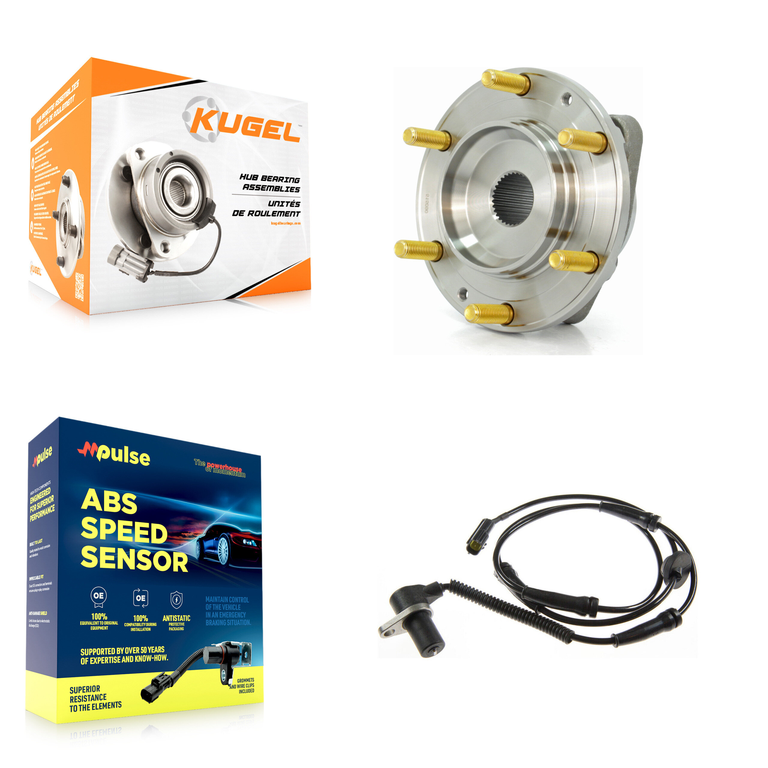 Kugel - K7S-100067 - Front Wheel Bearing and Hub Assembly Kits