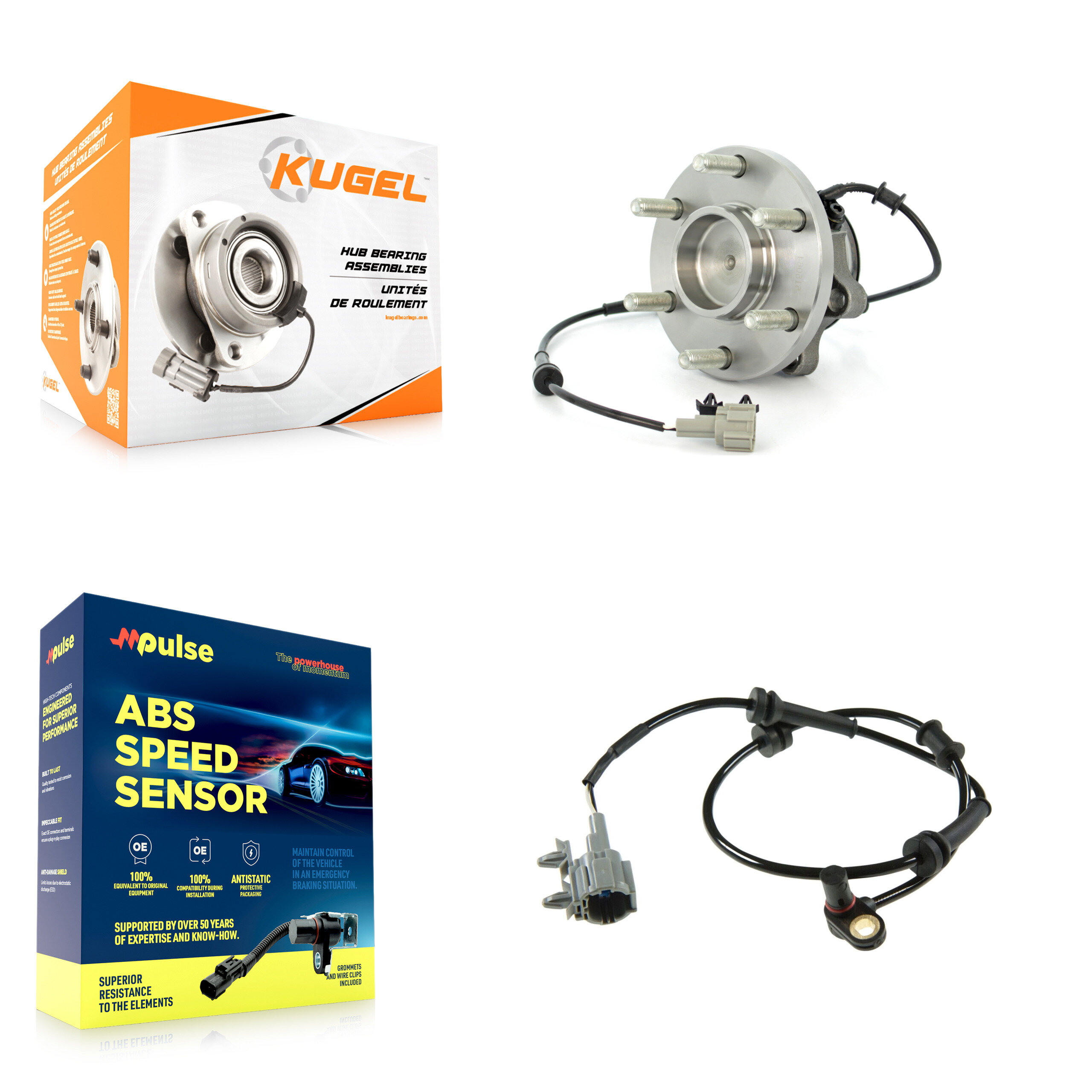 Kugel - K7S-100068 - Front Wheel Bearing and Hub Assembly Kits