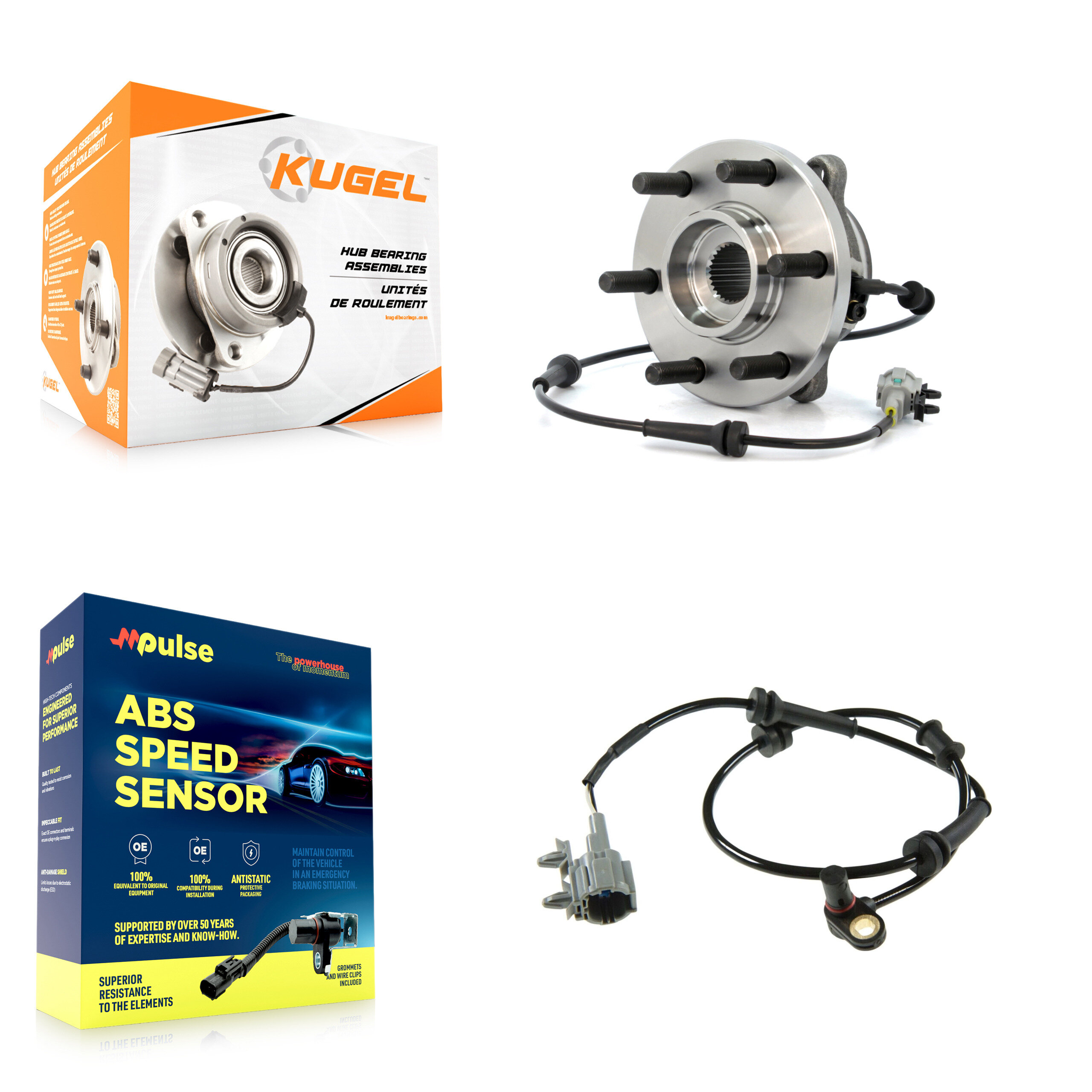 Kugel - K7S-100069 - Front Wheel Bearing and Hub Assembly Kits