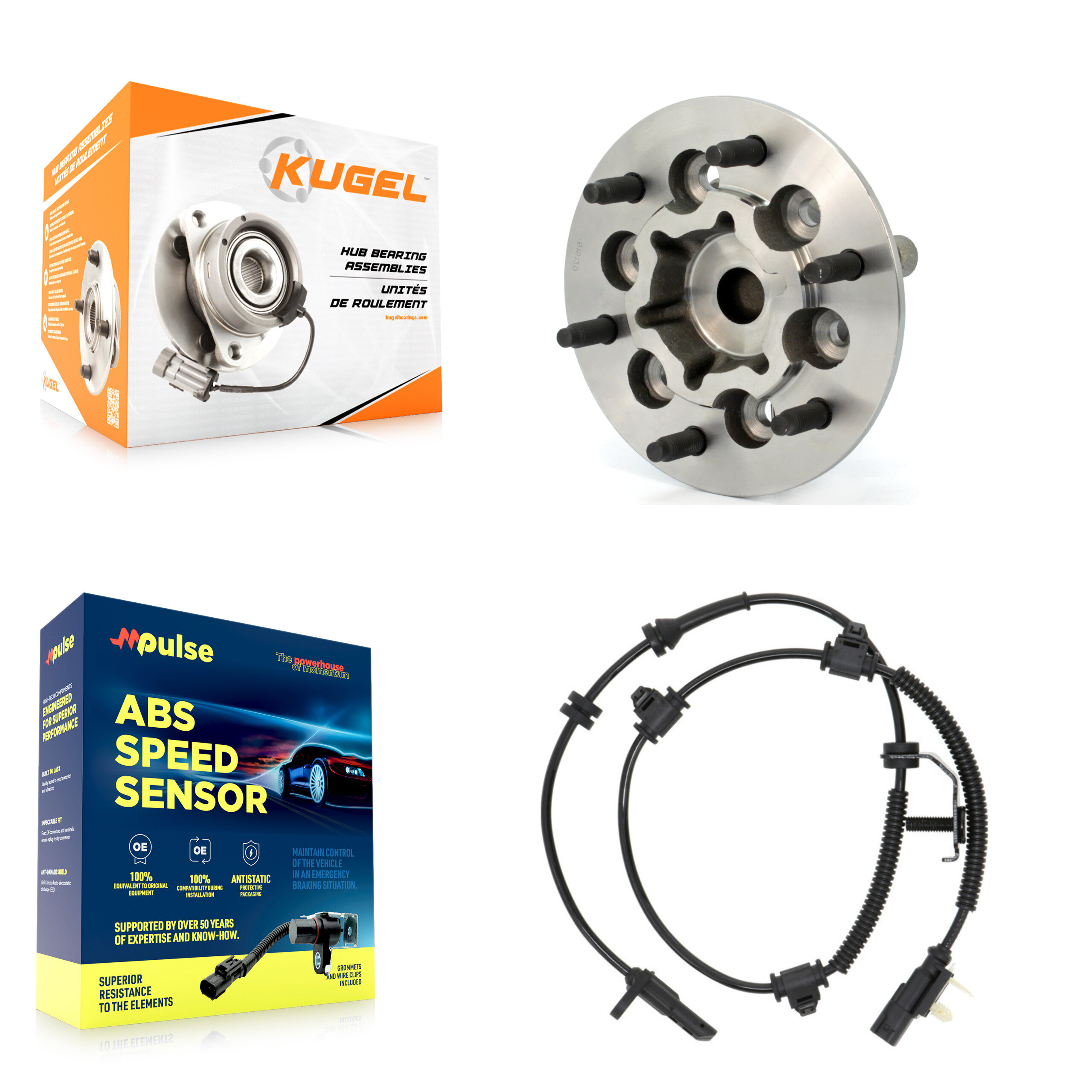 Kugel - K7S-100072 - Front Wheel Bearing and Hub Assembly Kits