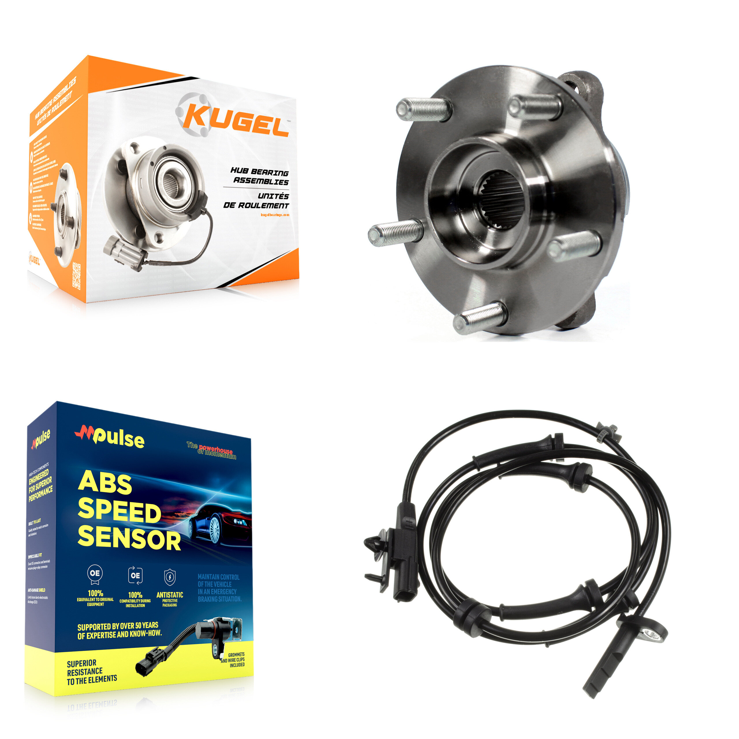 Kugel - K7S-100075 - Front Wheel Bearing and Hub Assembly Kits