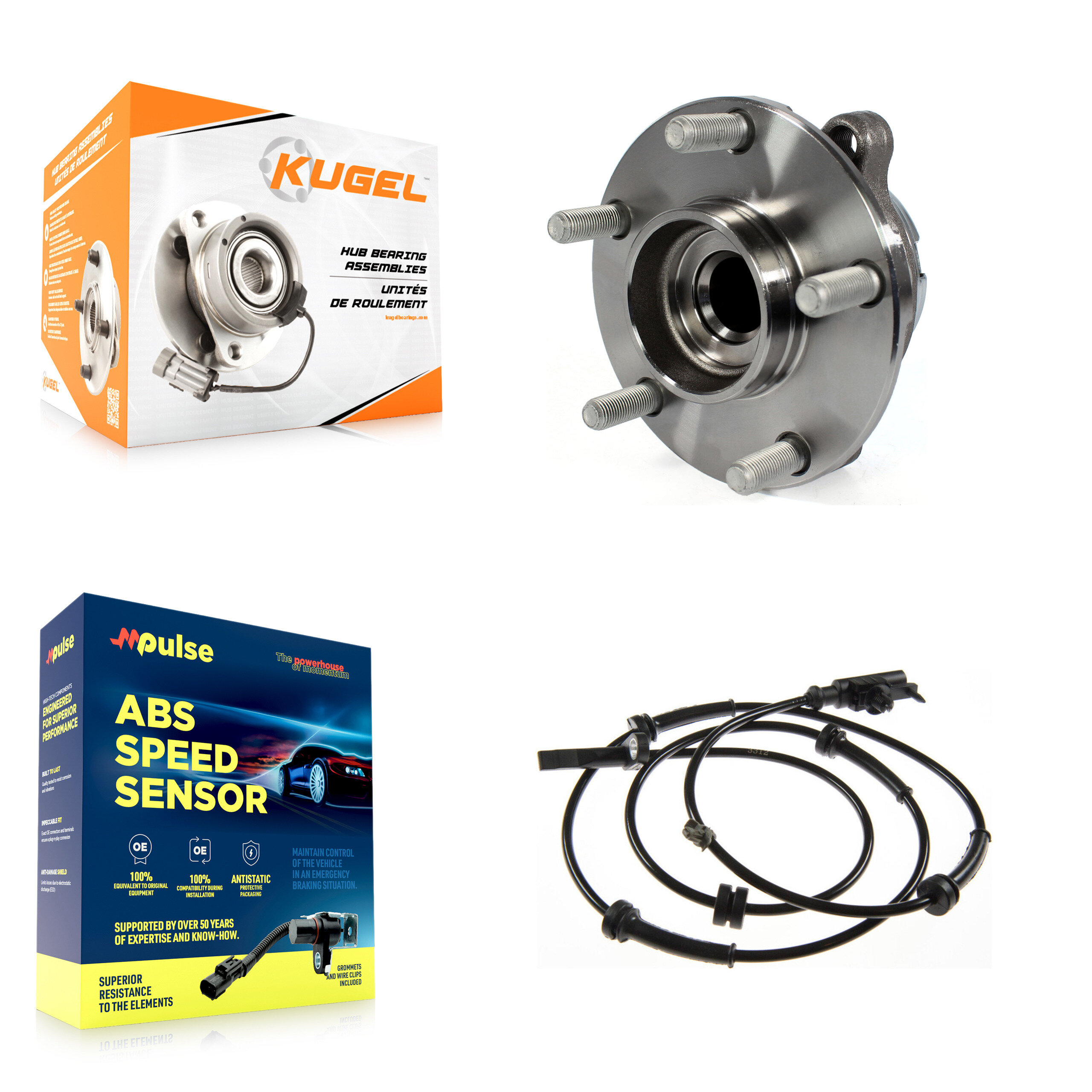Kugel - K7S-100077 - Front Wheel Bearing and Hub Assembly Kits