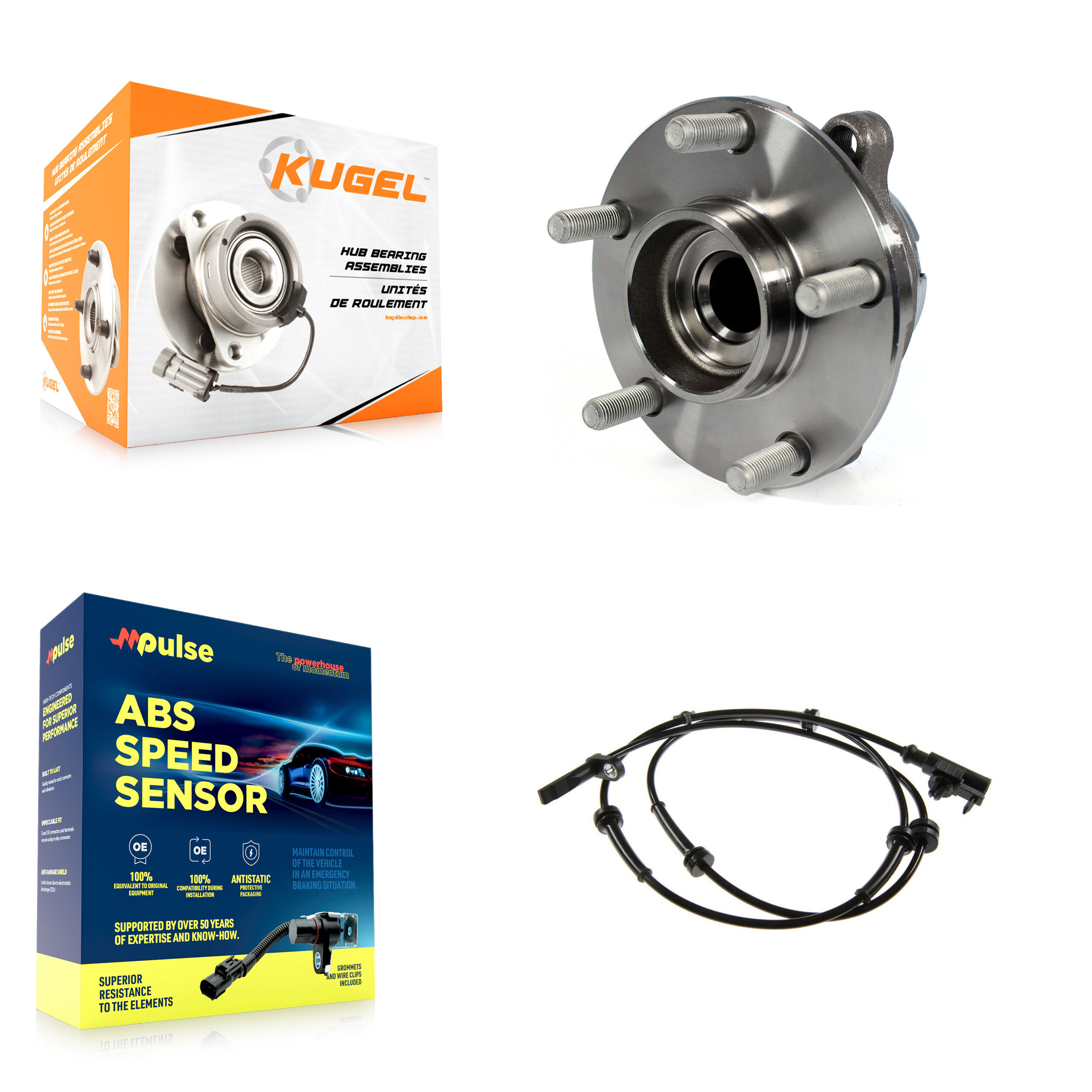 Kugel - K7S-100078 - Front Wheel Bearing and Hub Assembly Kits