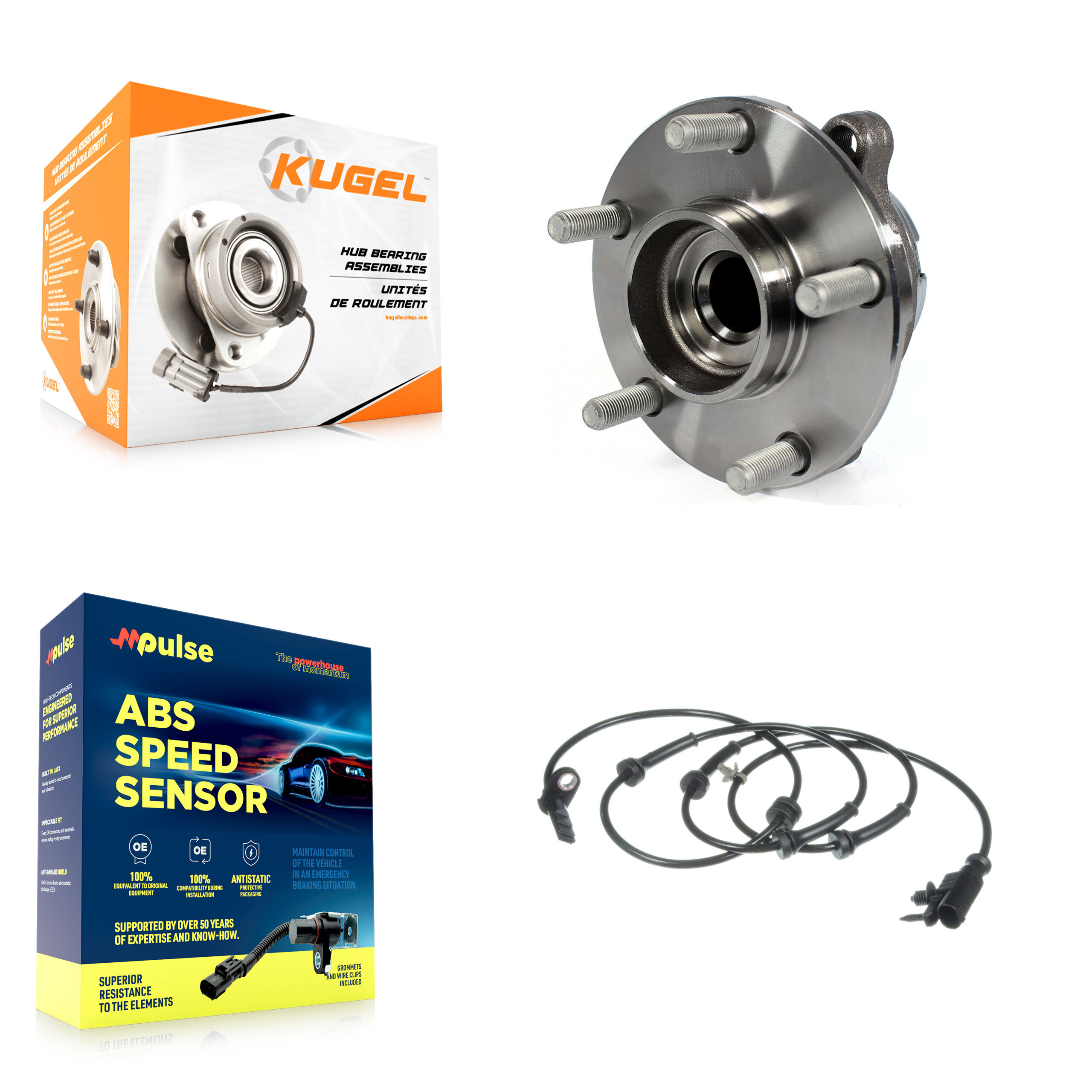 Kugel - K7S-100081 - Front Wheel Bearing and Hub Assembly Kits