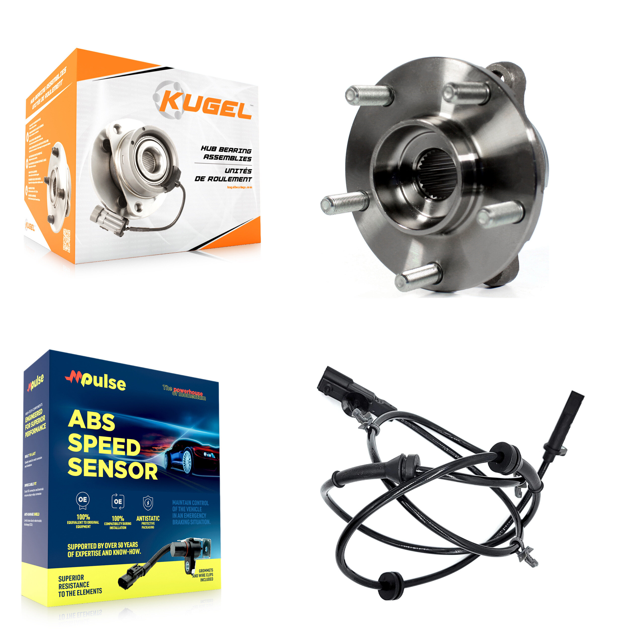 Kugel - K7S-100082 - Front Wheel Bearing and Hub Assembly Kits