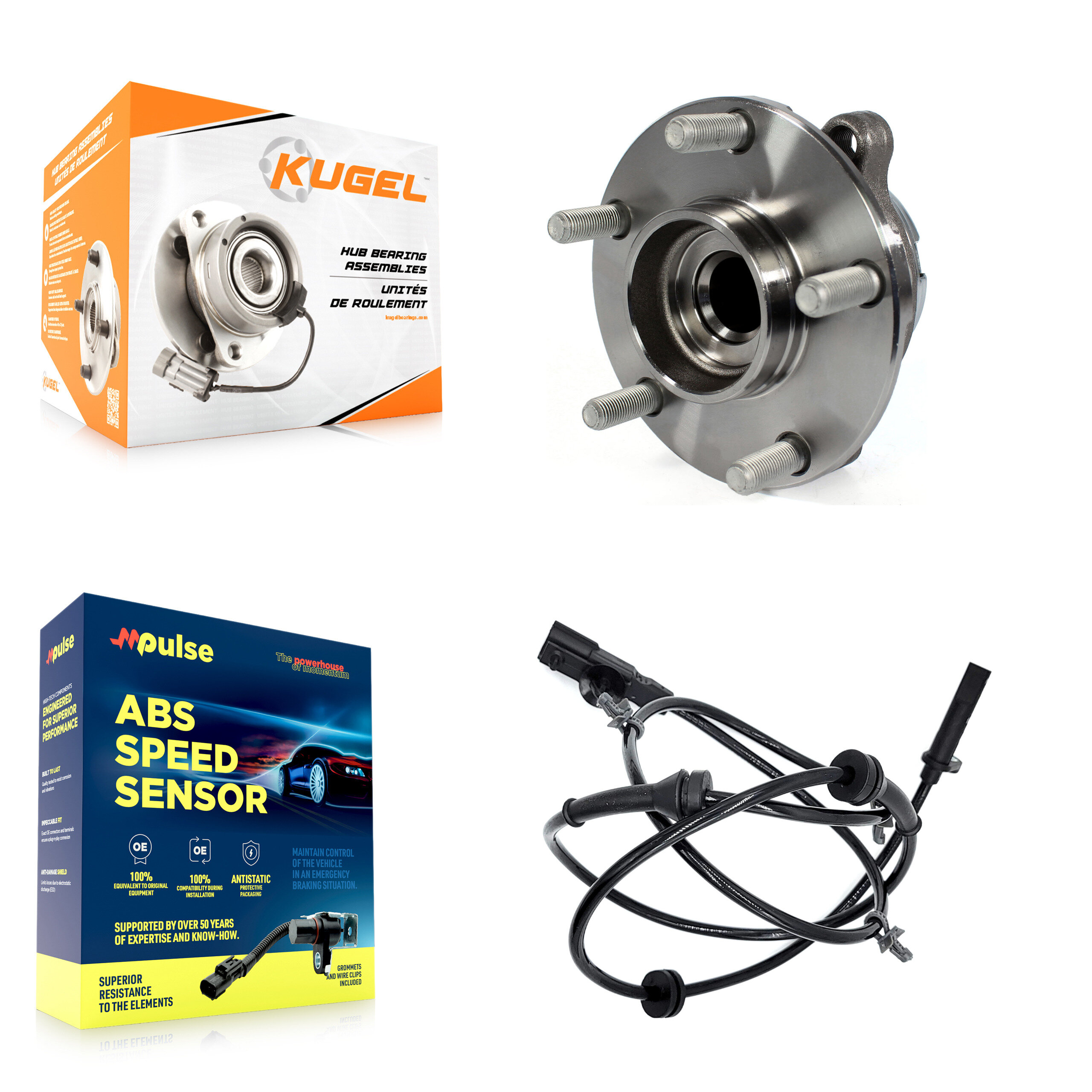 Kugel - K7S-100083 - Front Wheel Bearing and Hub Assembly Kits