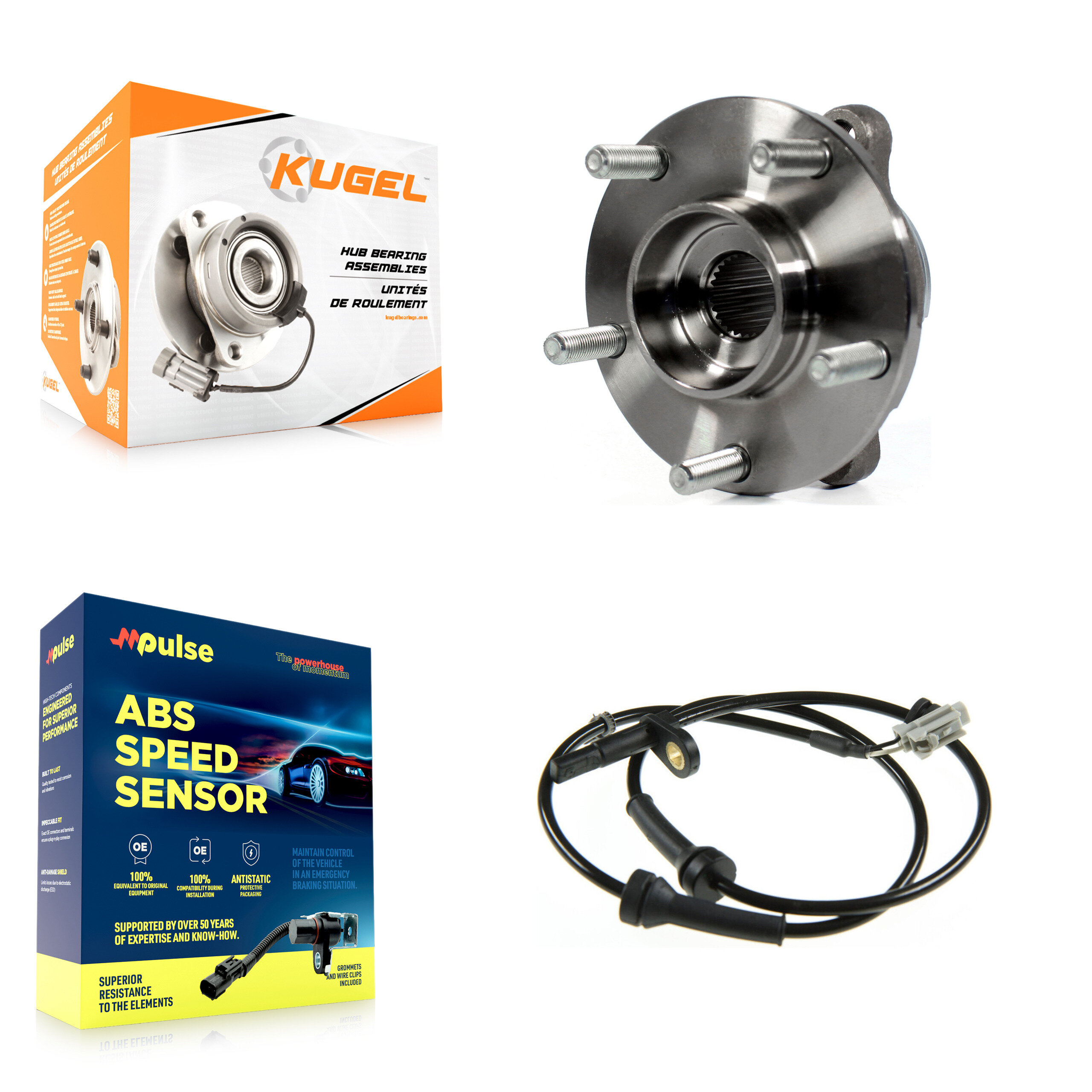 Kugel - K7S-100084 - Front Wheel Bearing and Hub Assembly Kits