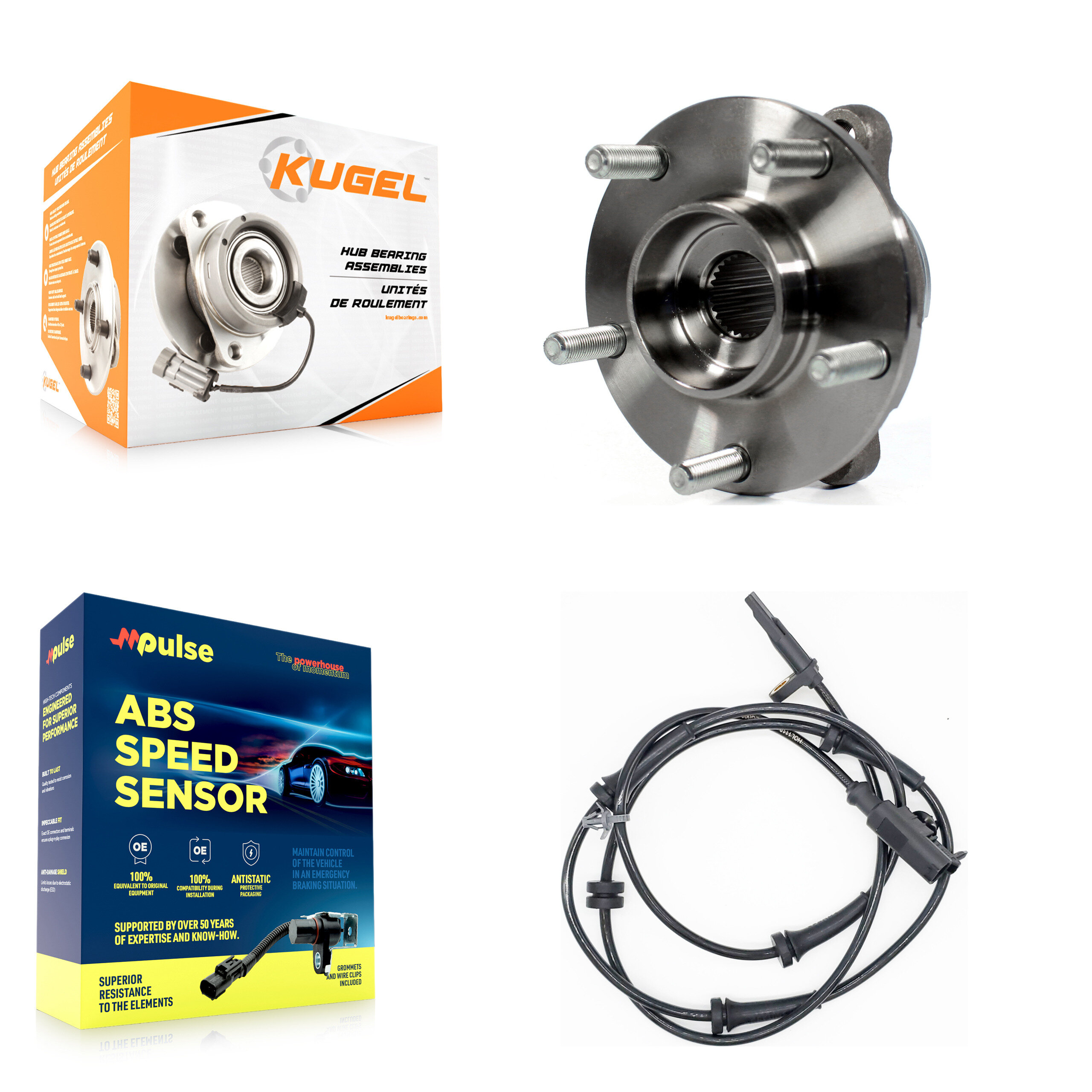 Kugel - K7S-100086 - Front Wheel Bearing and Hub Assembly Kits