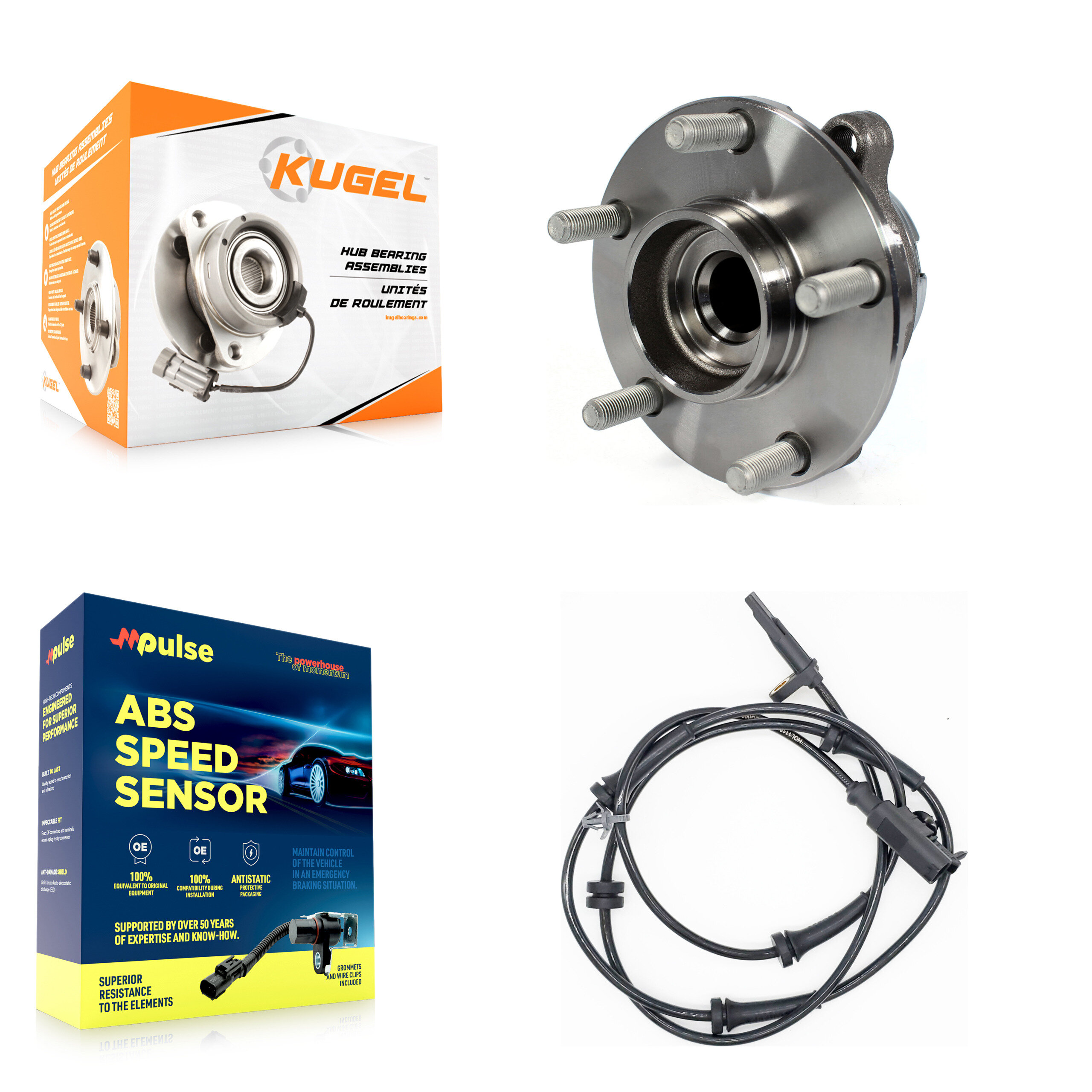 Kugel - K7S-100087 - Front Wheel Bearing and Hub Assembly Kits