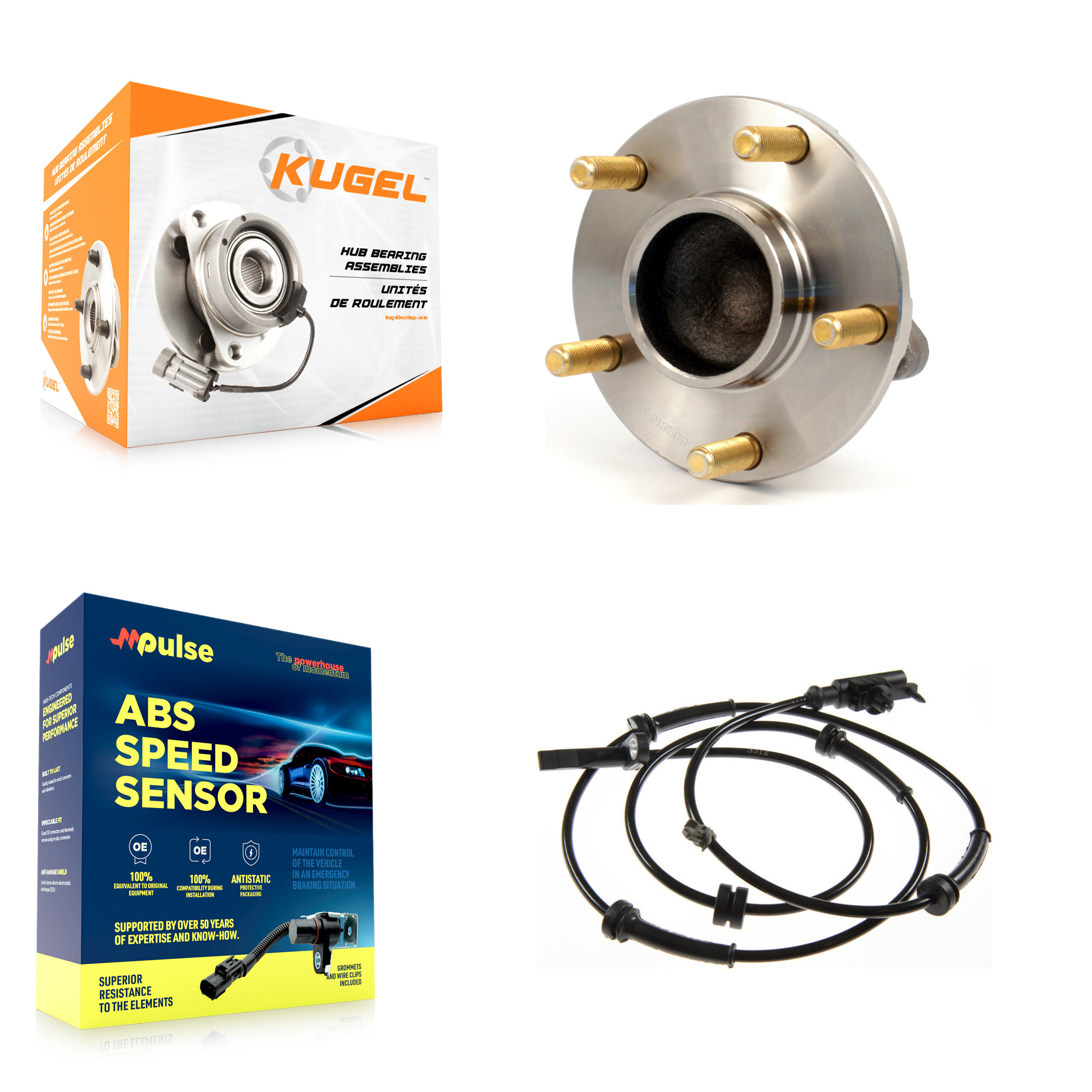 Kugel - K7S-100088 - Front Wheel Bearing and Hub Assembly Kits