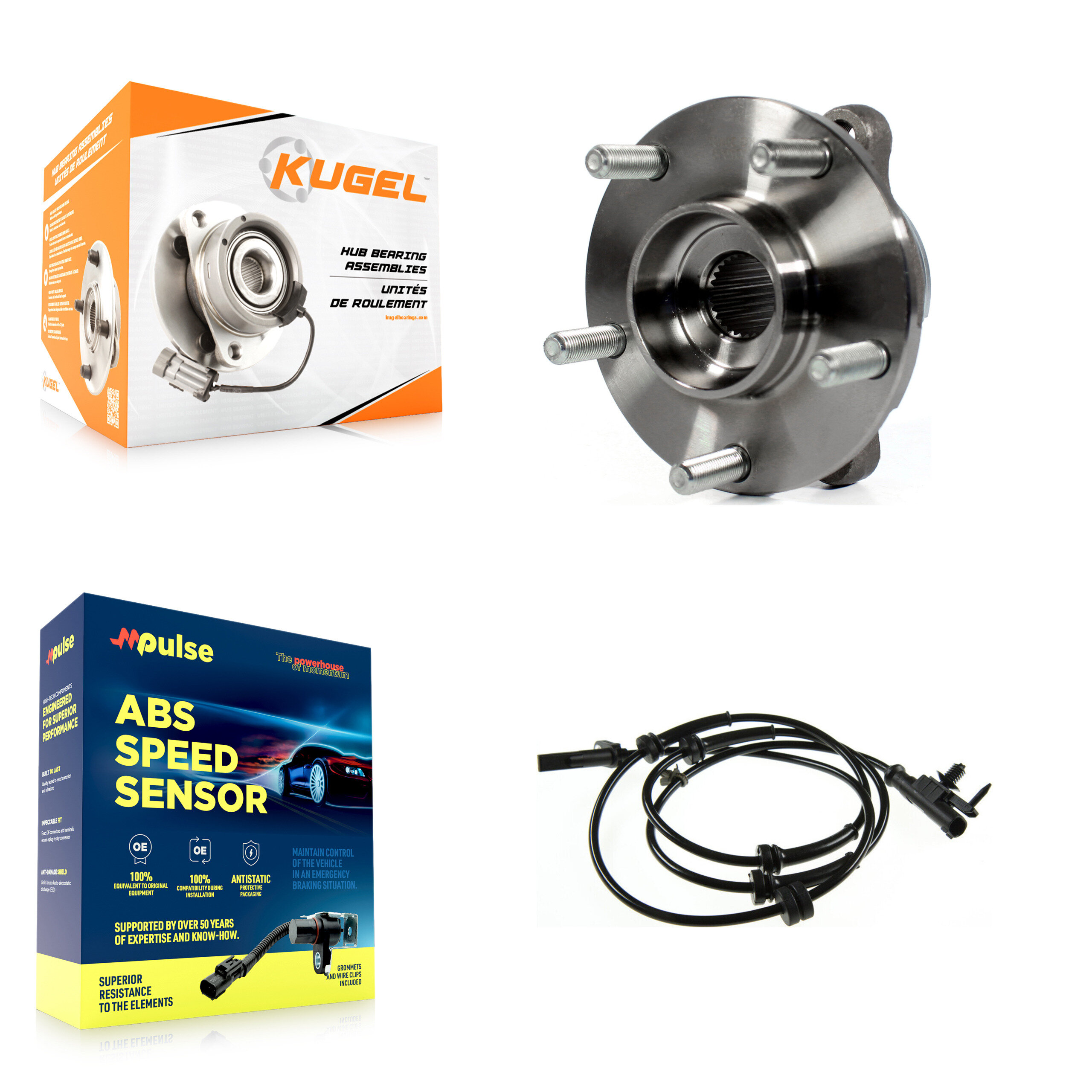 Kugel - K7S-100089 - Front Wheel Bearing and Hub Assembly Kits