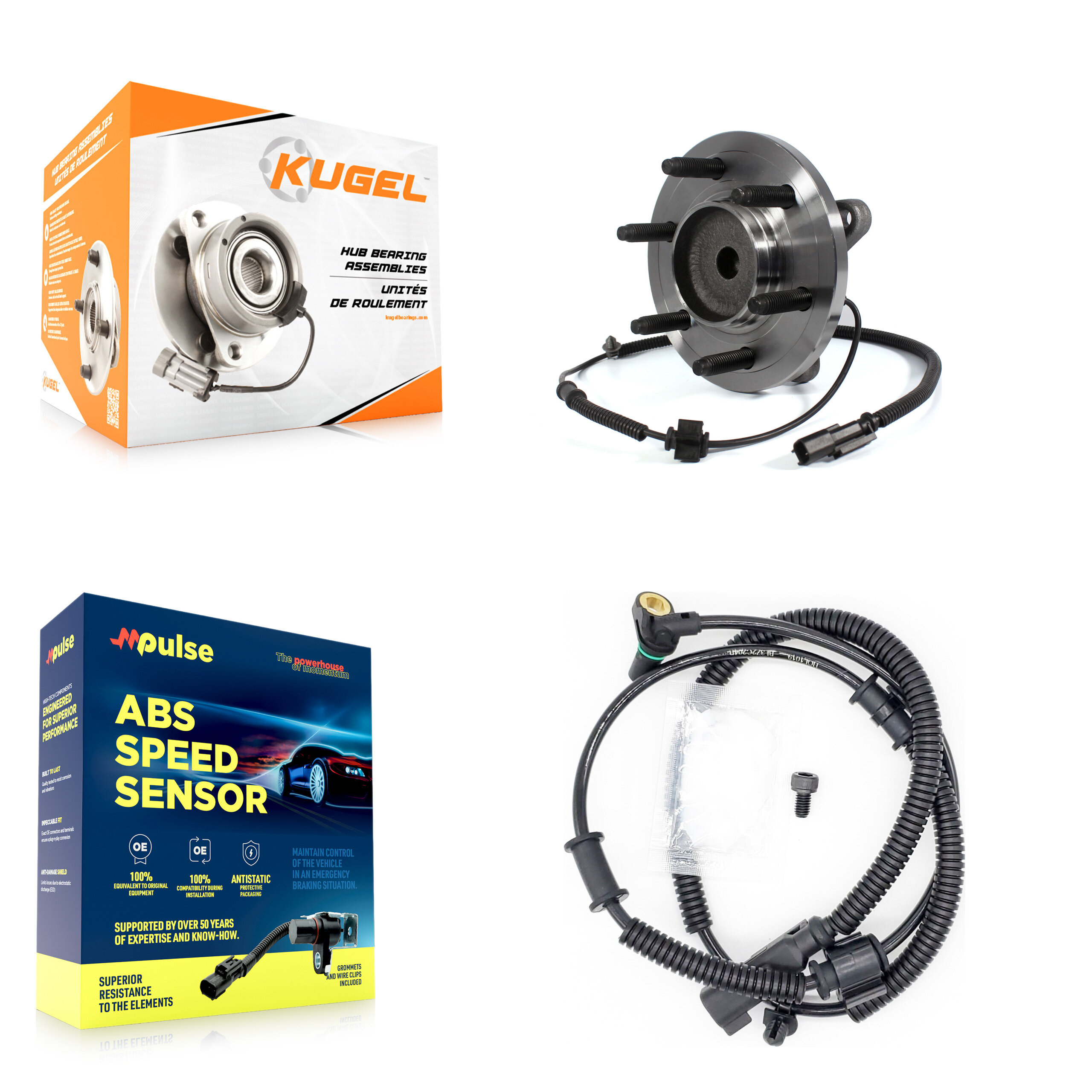 Kugel - K7S-100090 - Front Wheel Bearing and Hub Assembly Kits