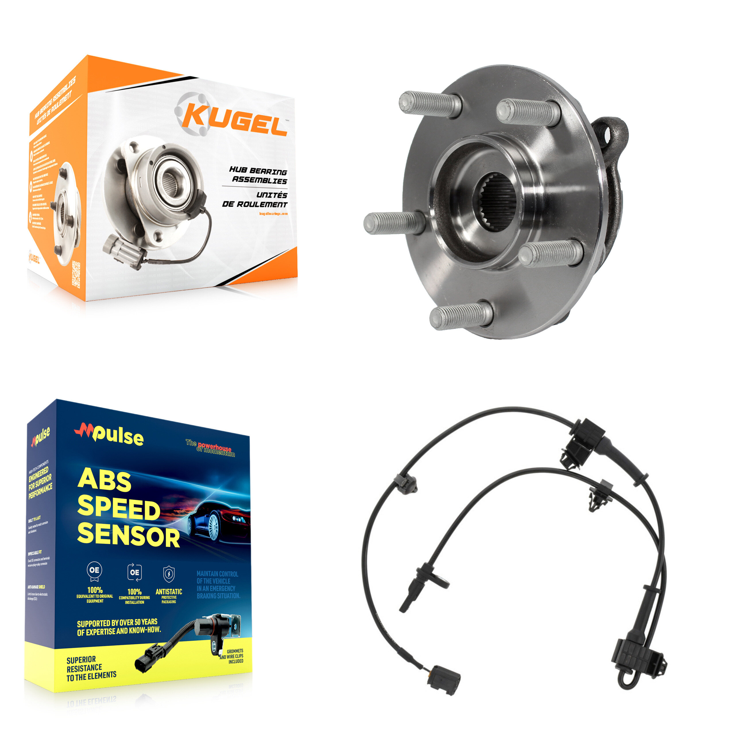 Kugel - K7S-100092 - Front Wheel Bearing and Hub Assembly Kits