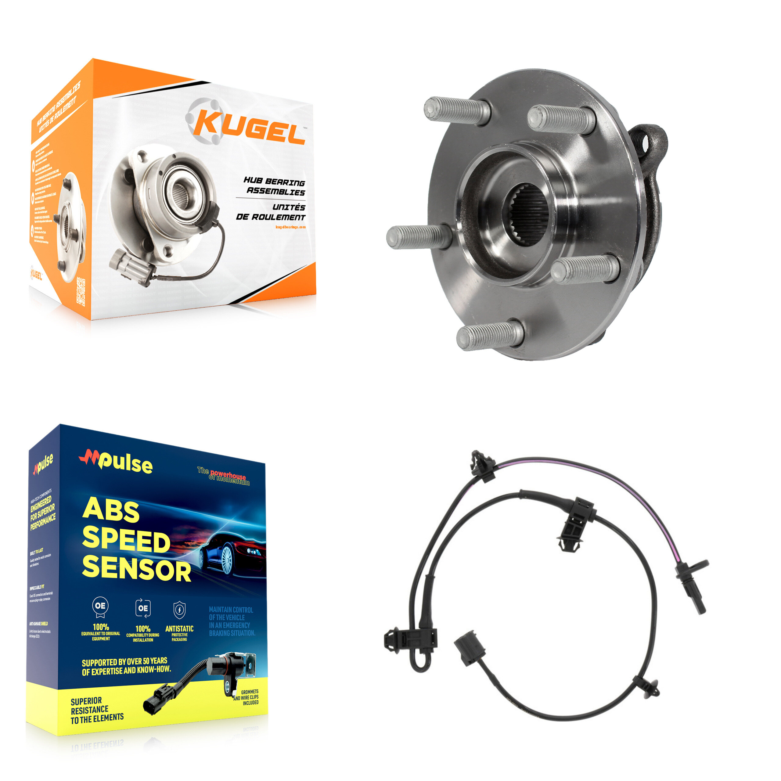 Kugel - K7S-100093 - Front Wheel Bearing and Hub Assembly Kits