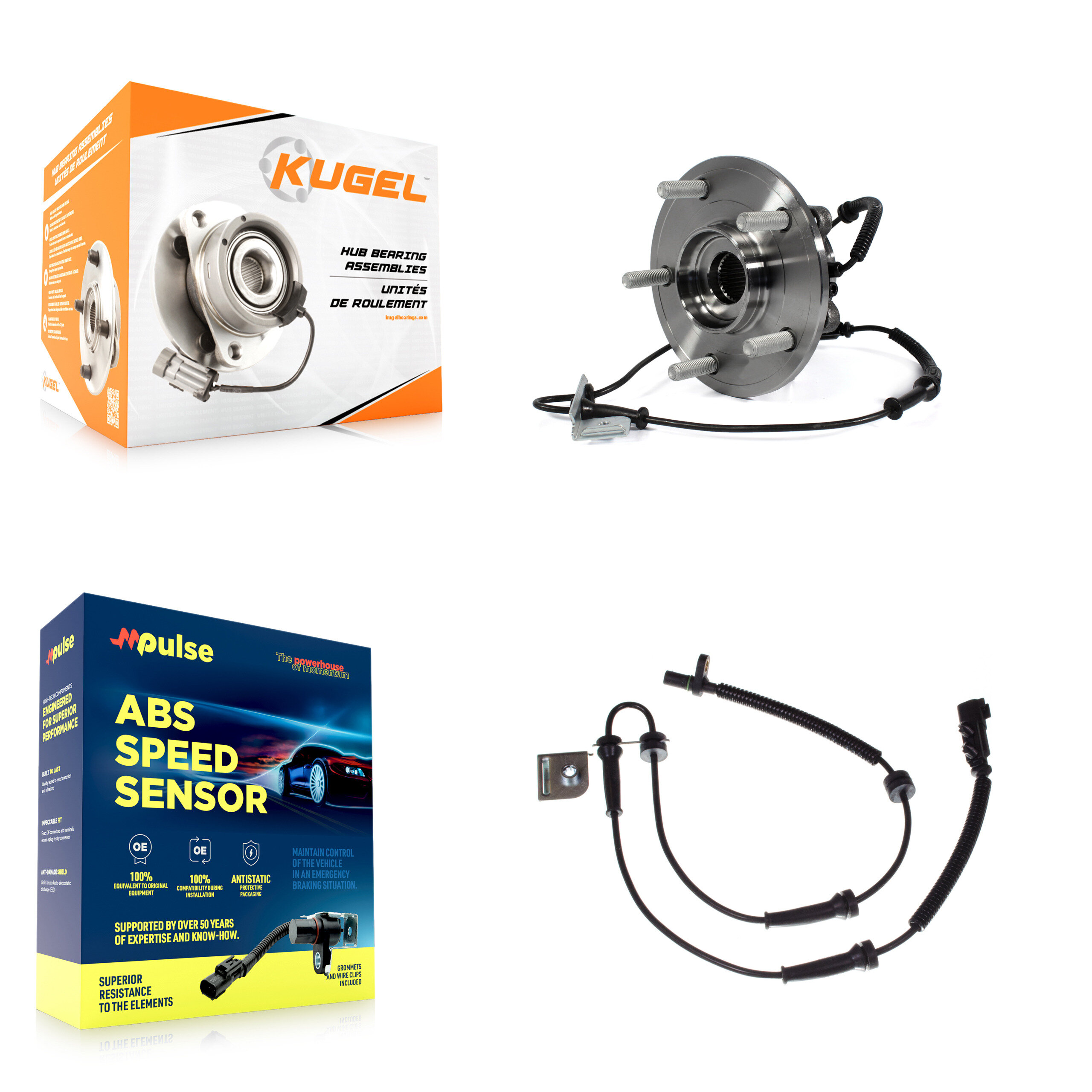 Kugel - K7S-100094 - Front Wheel Bearing and Hub Assembly Kits