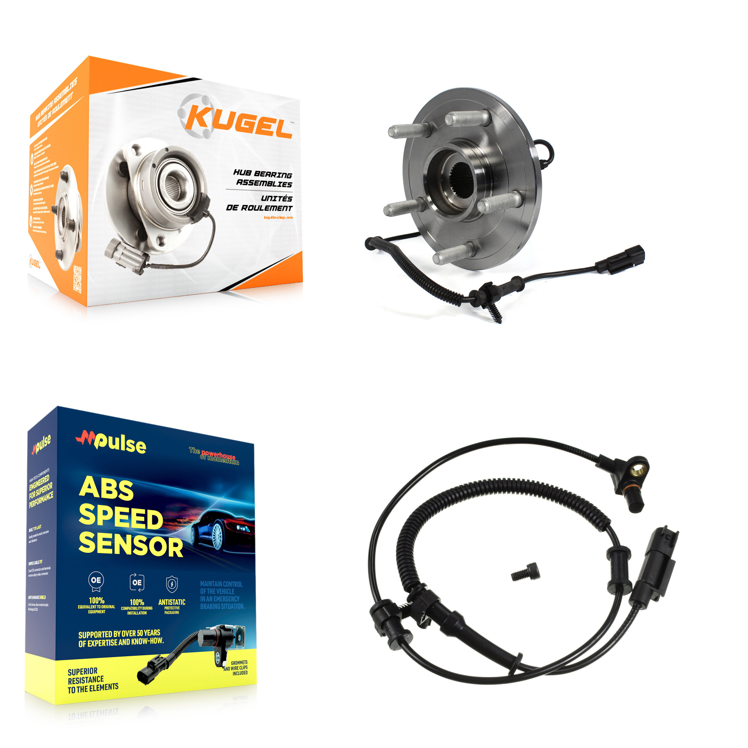 Kugel - K7S-100095 - Front Wheel Bearing and Hub Assembly Kits
