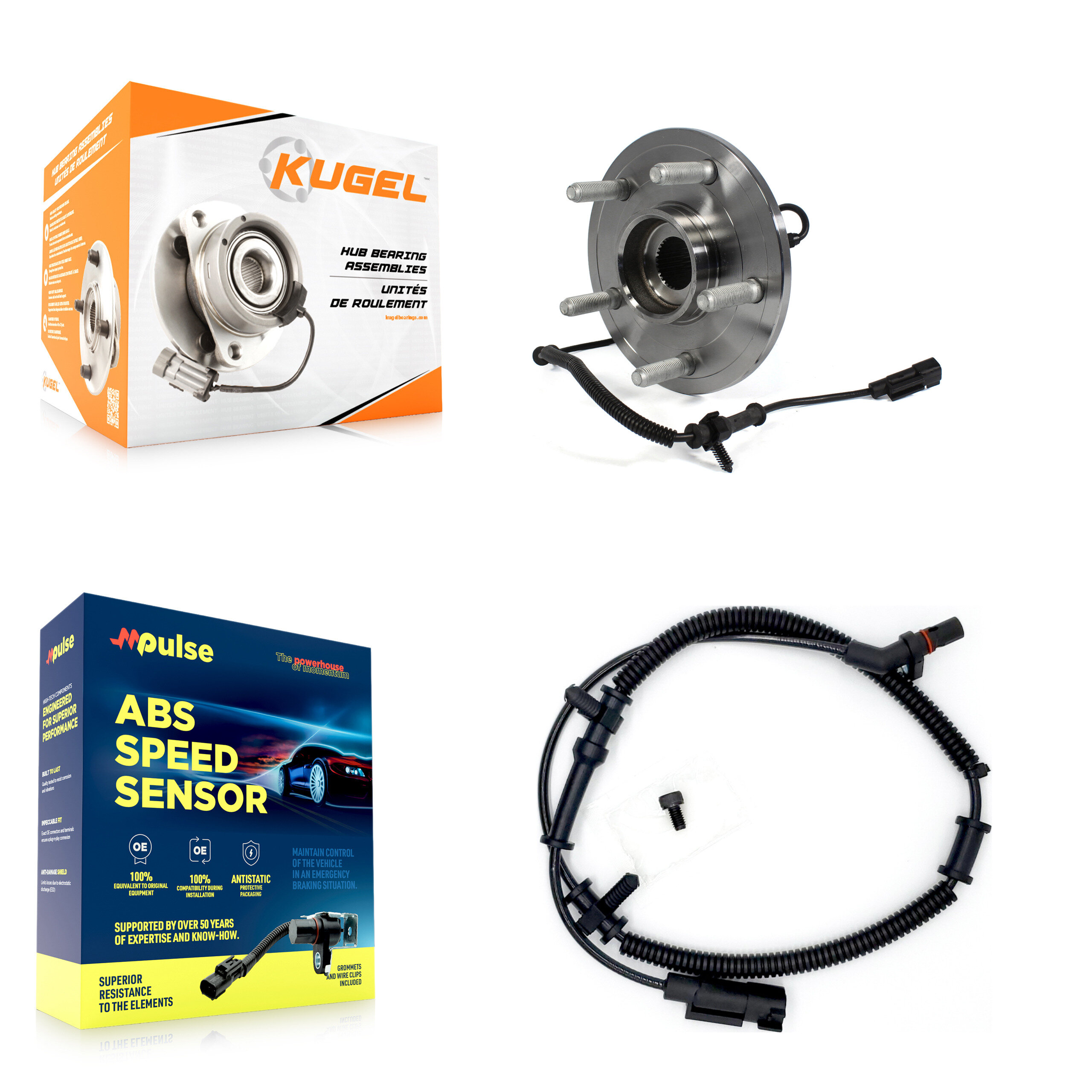 Kugel - K7S-100096 - Front Wheel Bearing and Hub Assembly Kits