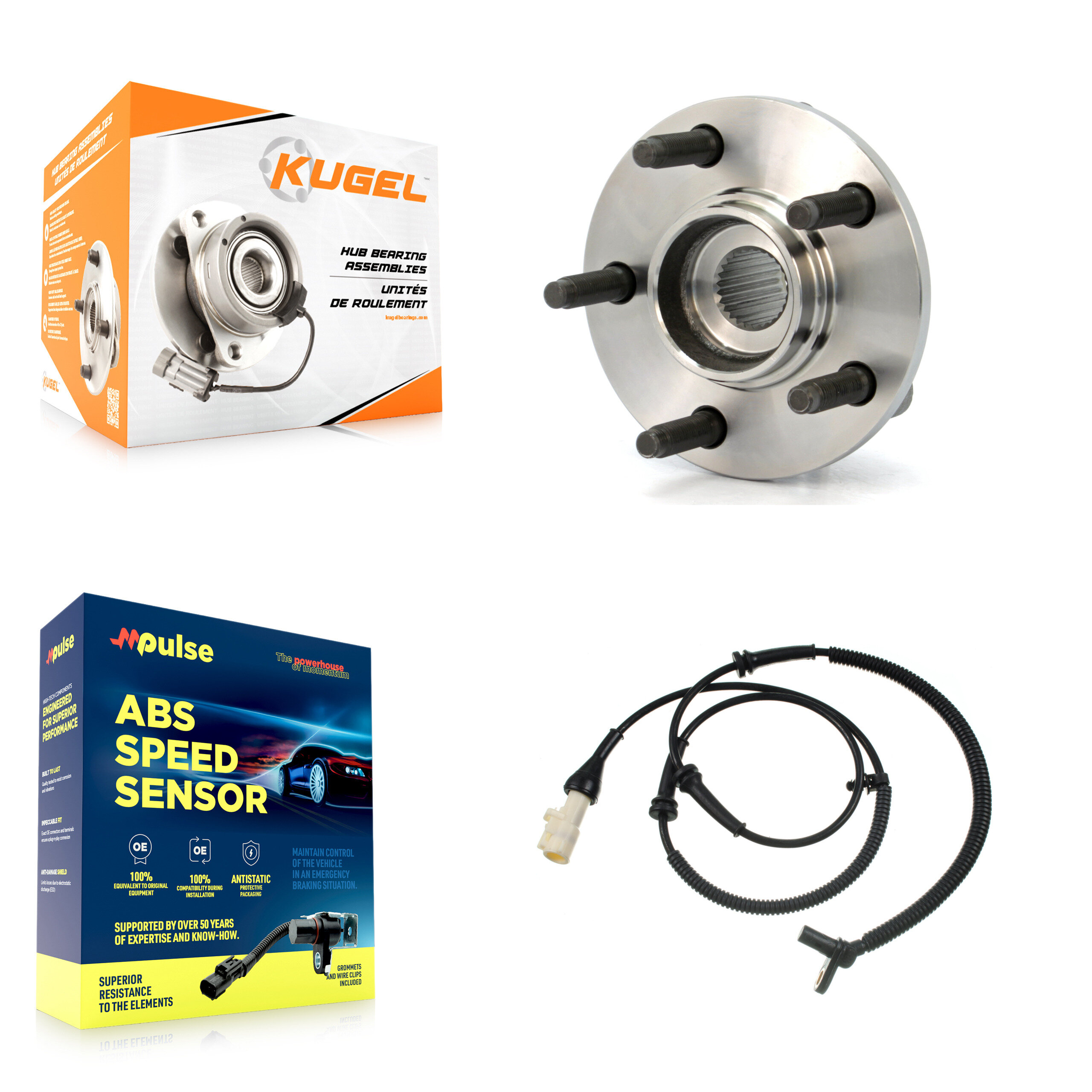 Kugel - K7S-100097 - Front Wheel Bearing and Hub Assembly Kits