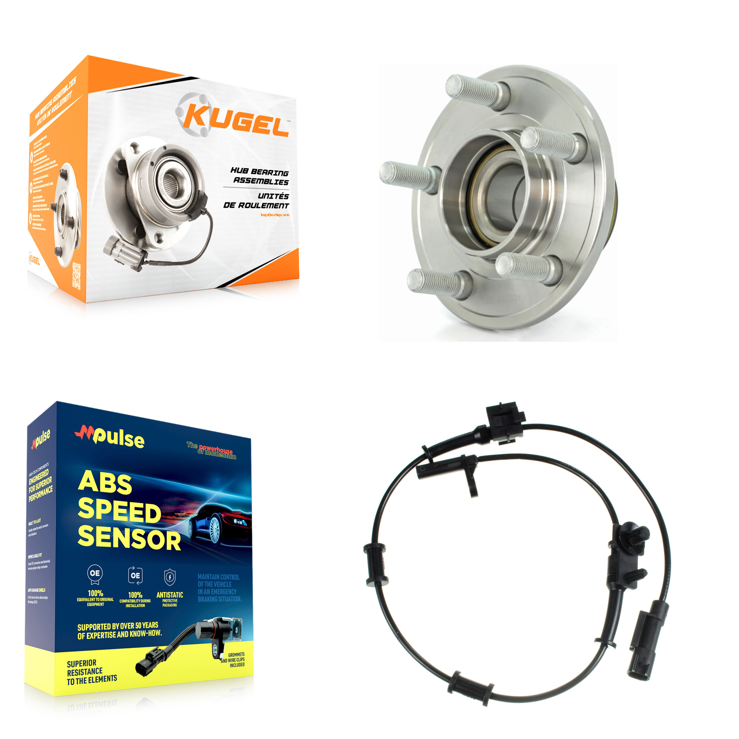Kugel - K7S-100099 - Front Wheel Bearing and Hub Assembly Kits
