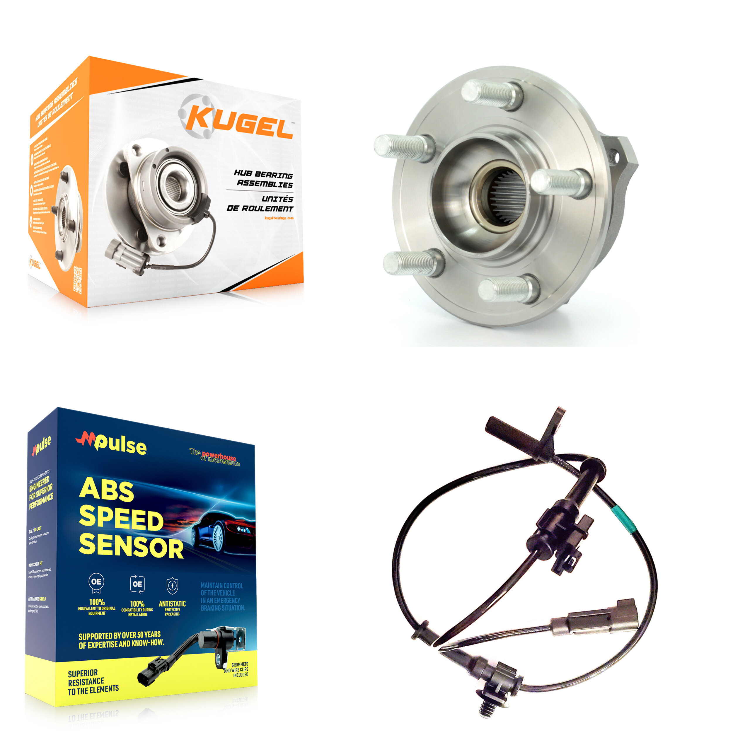 Kugel - K7S-100100 - Front Wheel Bearing and Hub Assembly Kits