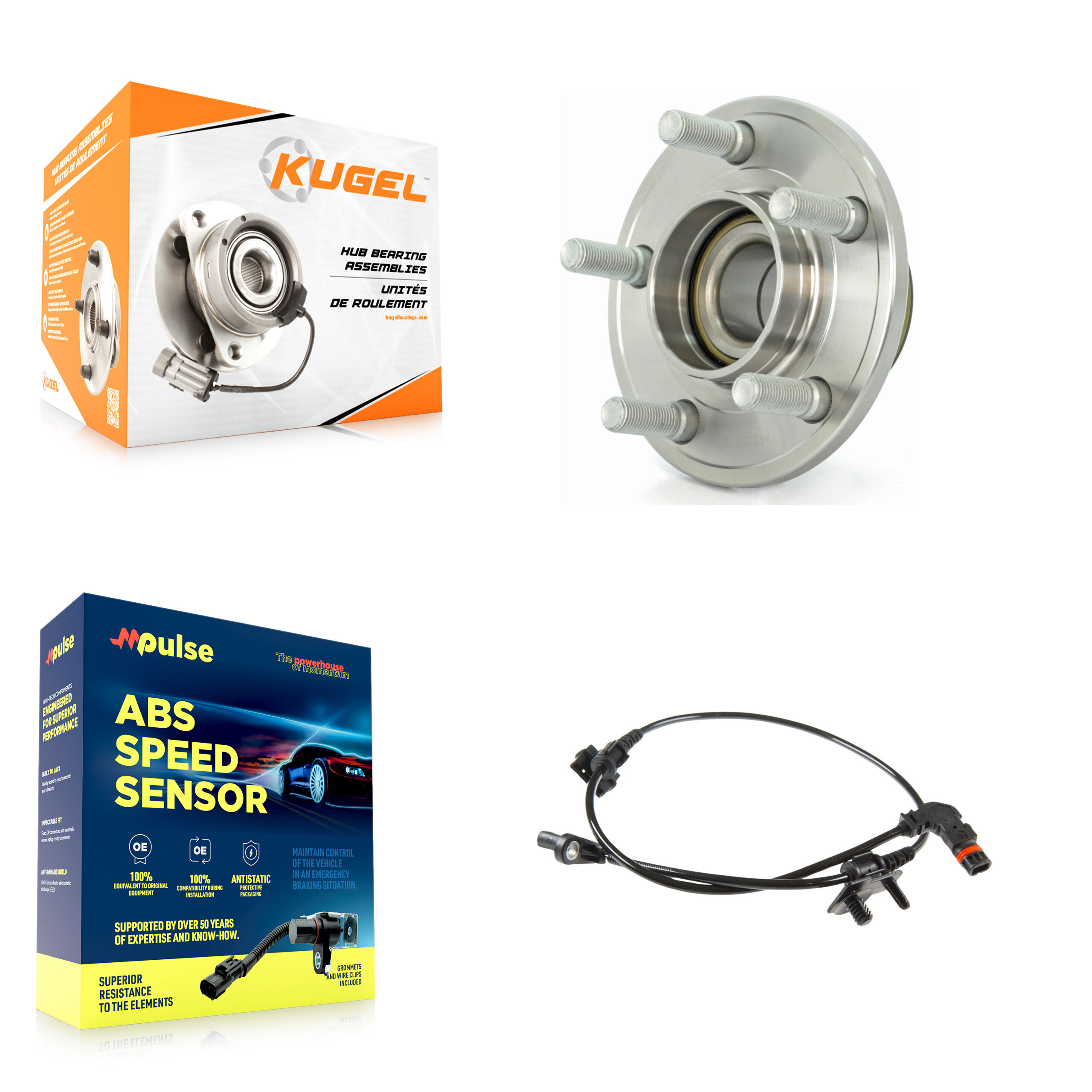 Kugel - K7S-100102 - Front Wheel Bearing and Hub Assembly Kits