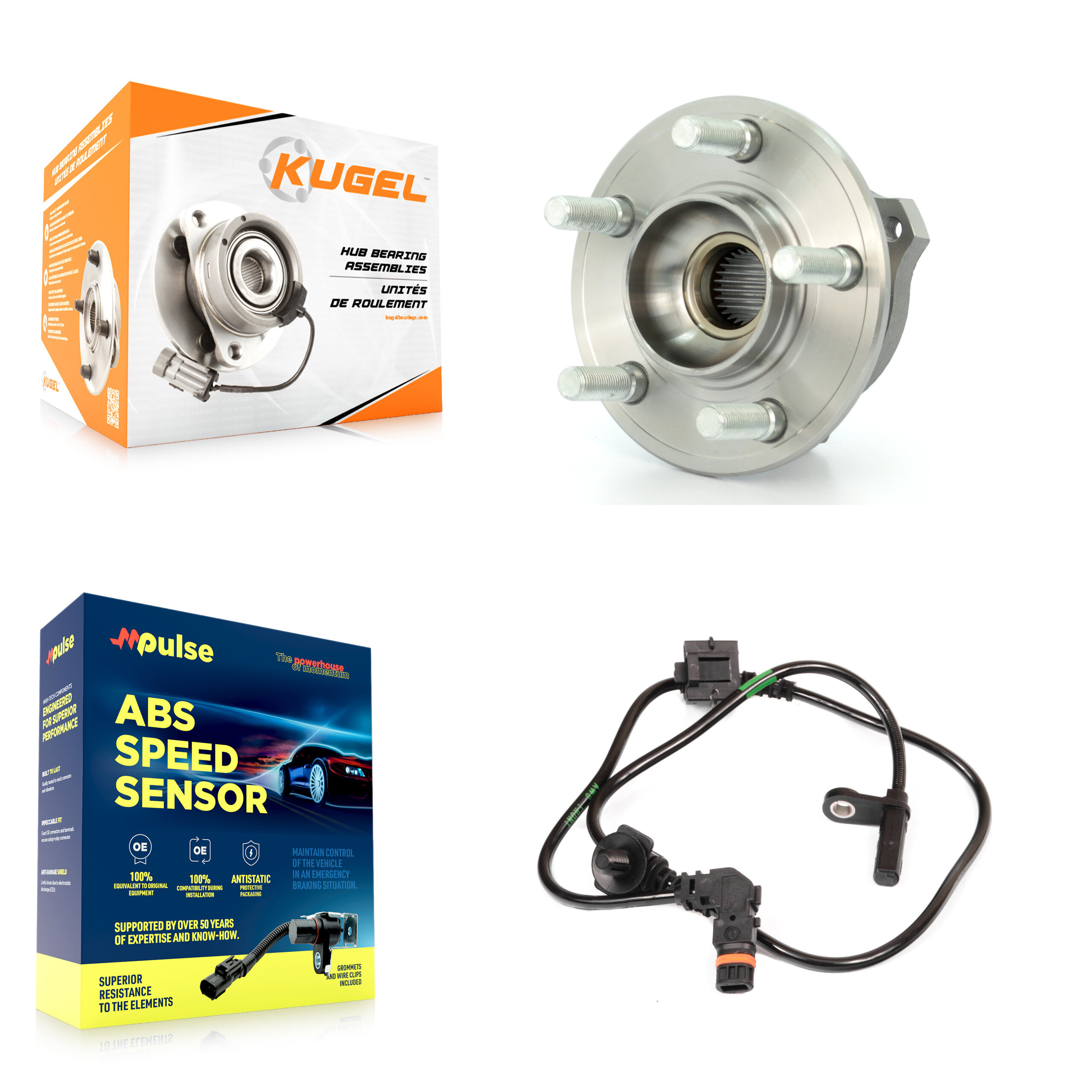Kugel - K7S-100103 - Front Wheel Bearing and Hub Assembly Kits
