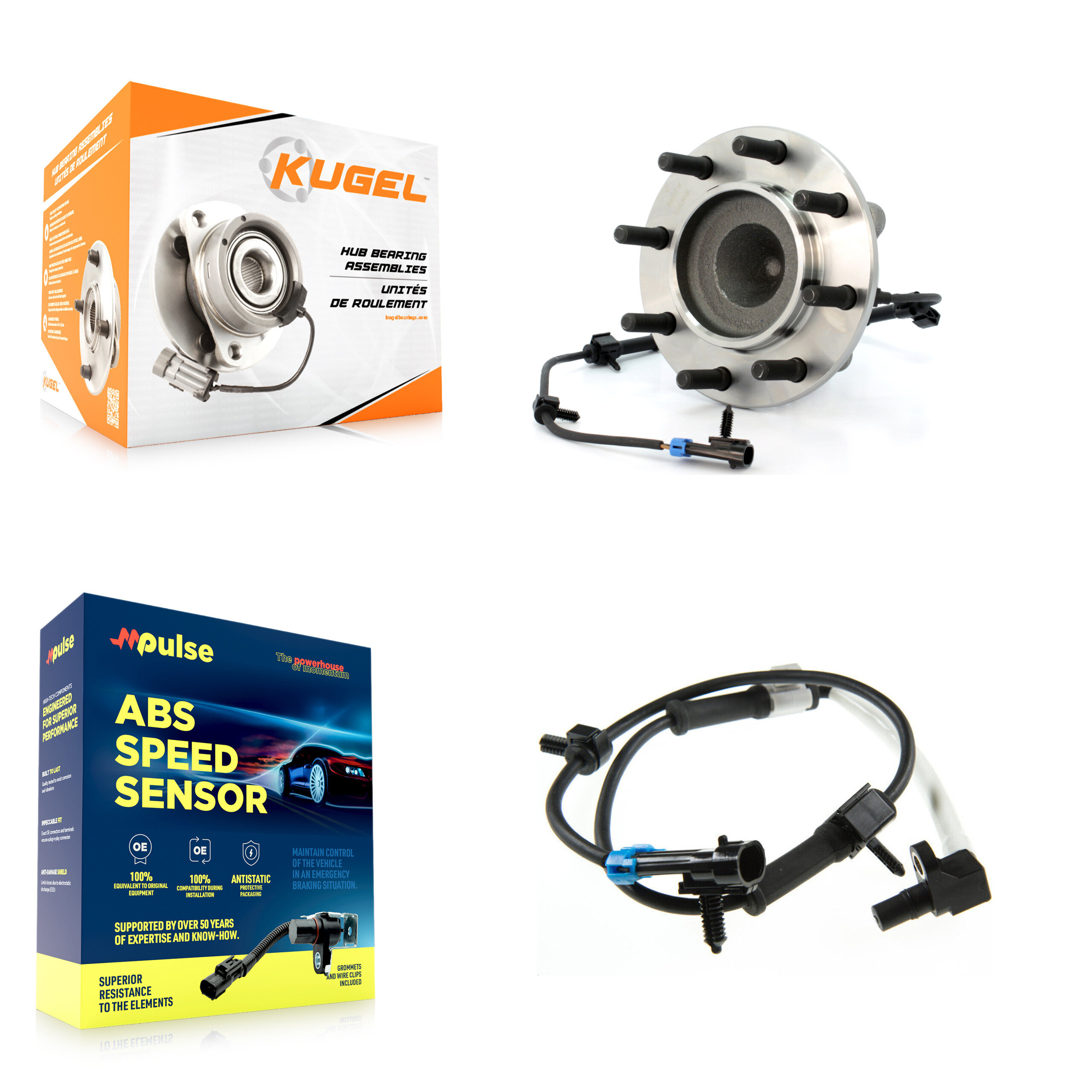 Kugel - K7S-100106 - Front Wheel Bearing and Hub Assembly Kits