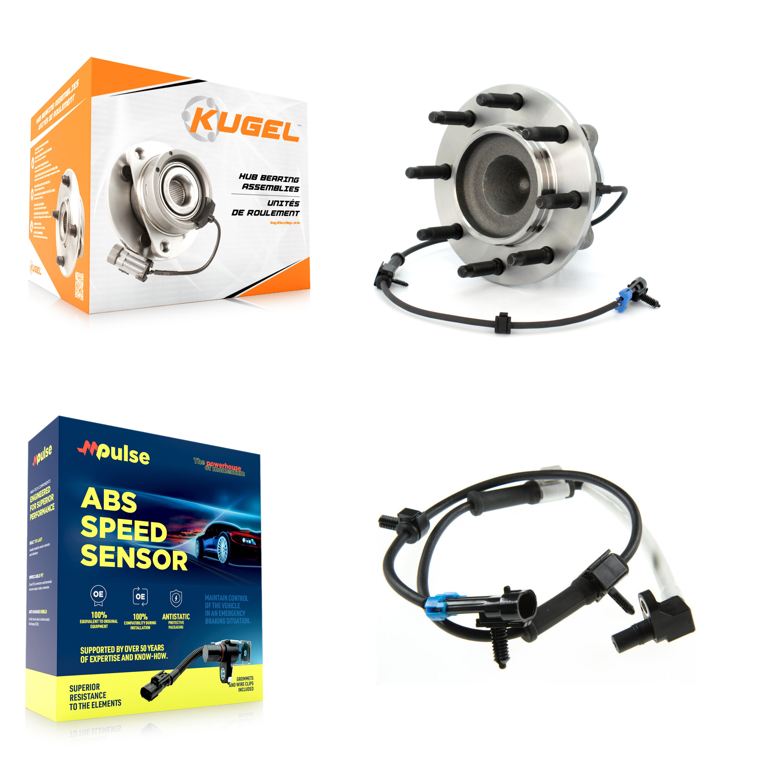Kugel - K7S-100107 - Front Wheel Bearing and Hub Assembly Kits