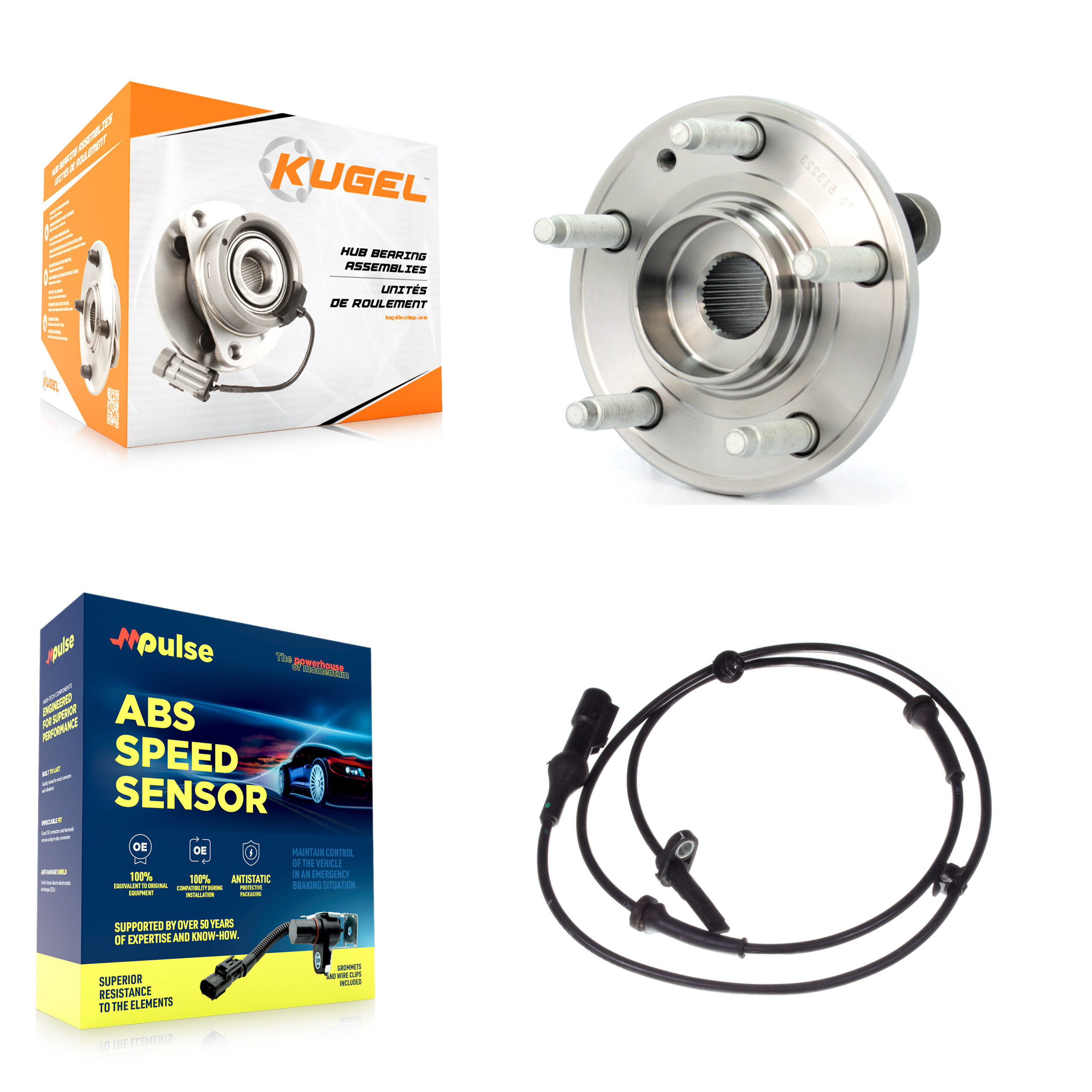 Kugel - K7S-100112 - Front Wheel Bearing and Hub Assembly Kits