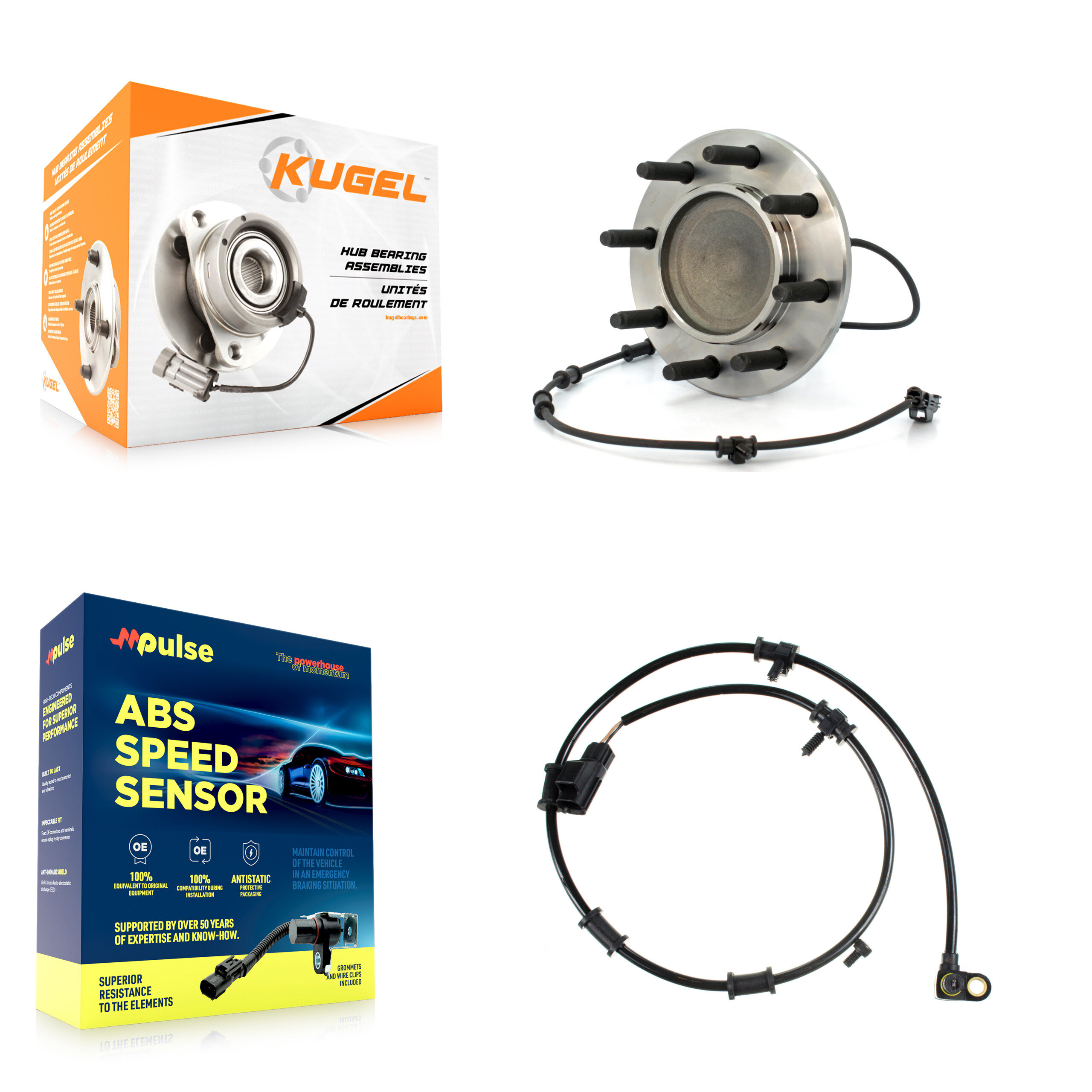 Kugel - K7S-100116 - Front Wheel Bearing and Hub Assembly Kits