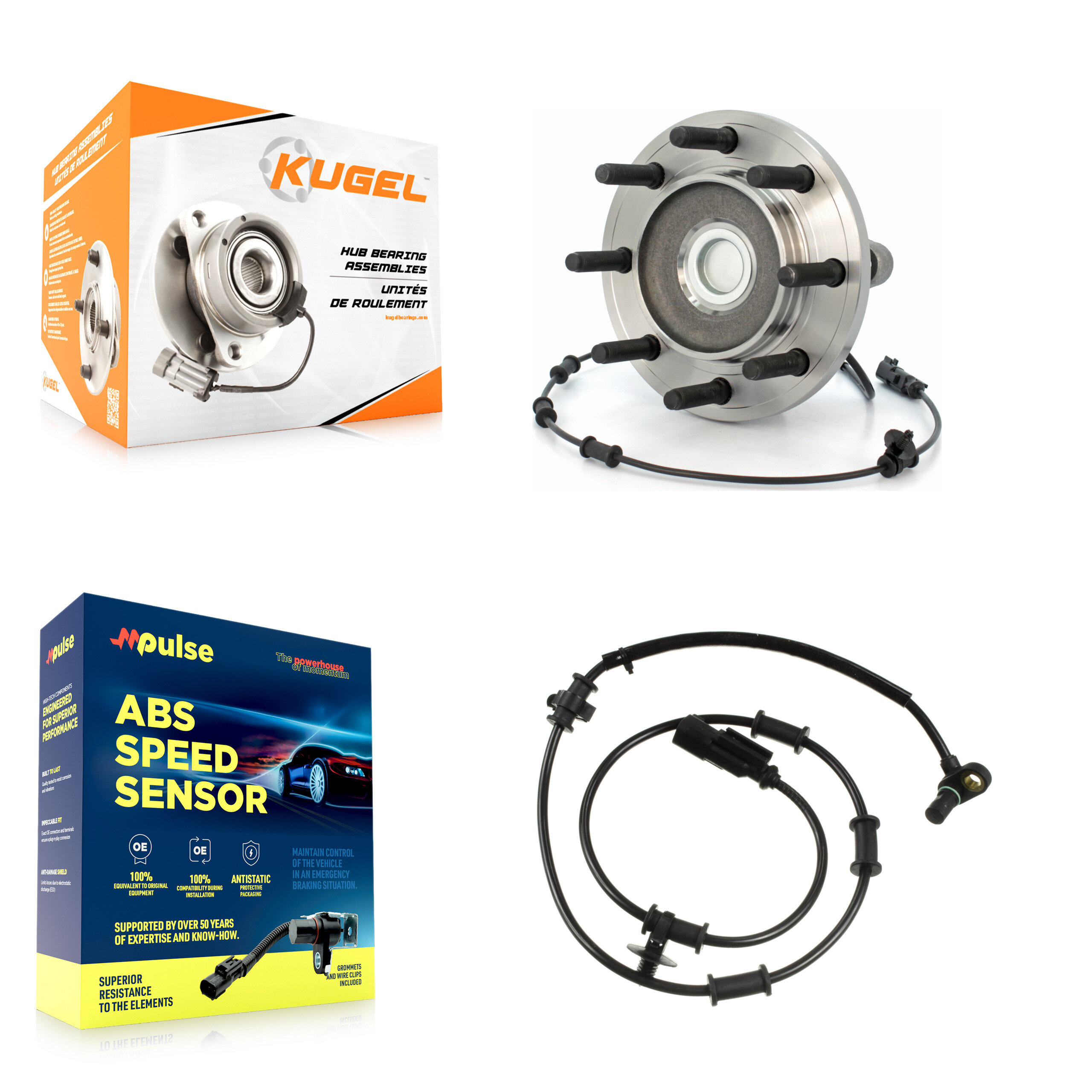 Kugel - K7S-100117 - Front Wheel Bearing and Hub Assembly Kits