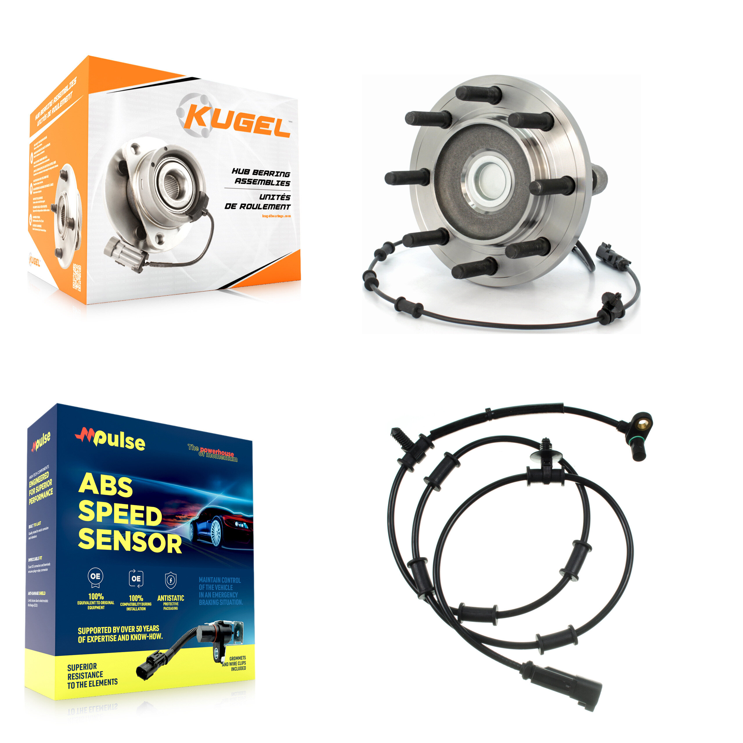 Kugel - K7S-100119 - Front Wheel Bearing and Hub Assembly Kits