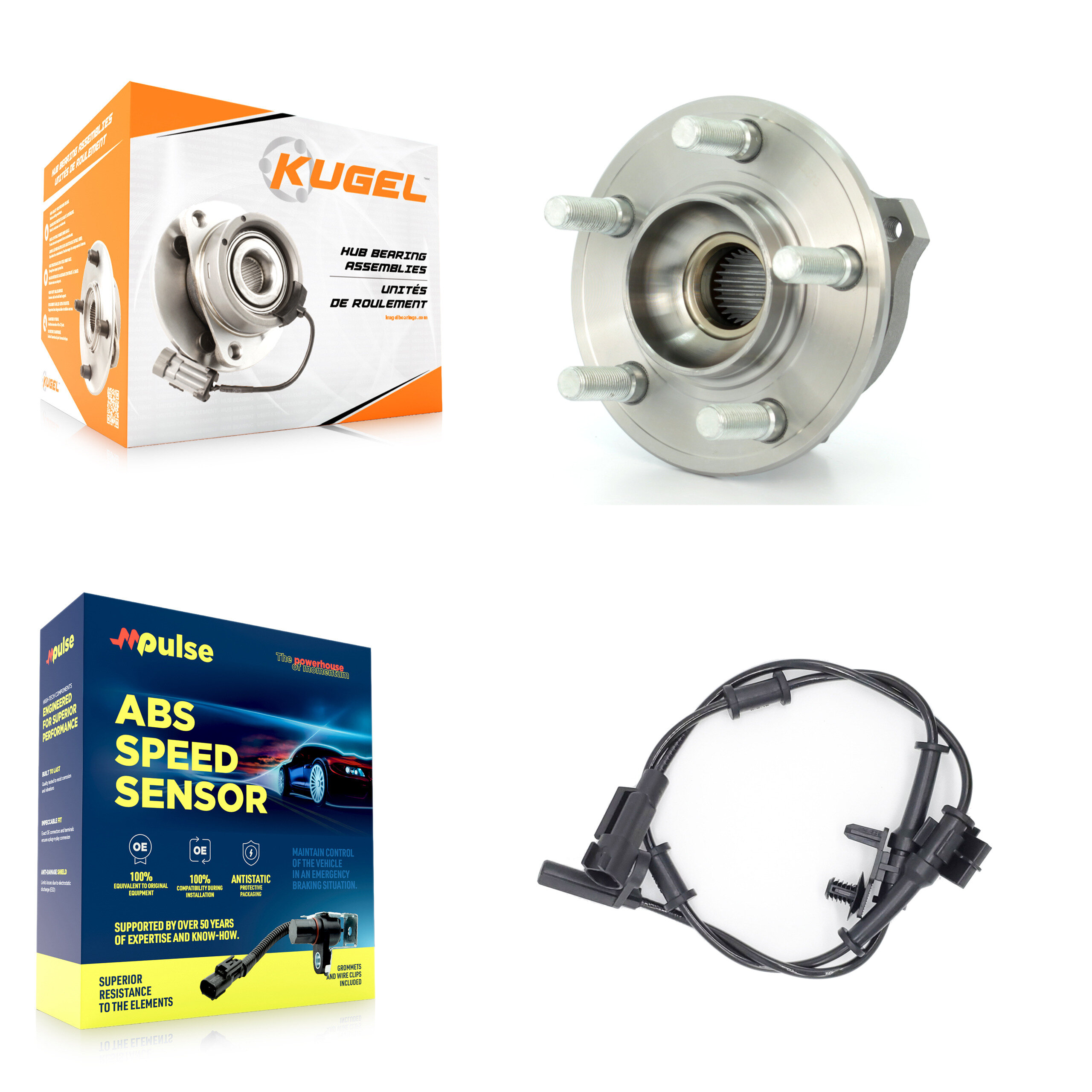 Kugel - K7S-100123 - Front Wheel Bearing and Hub Assembly Kits
